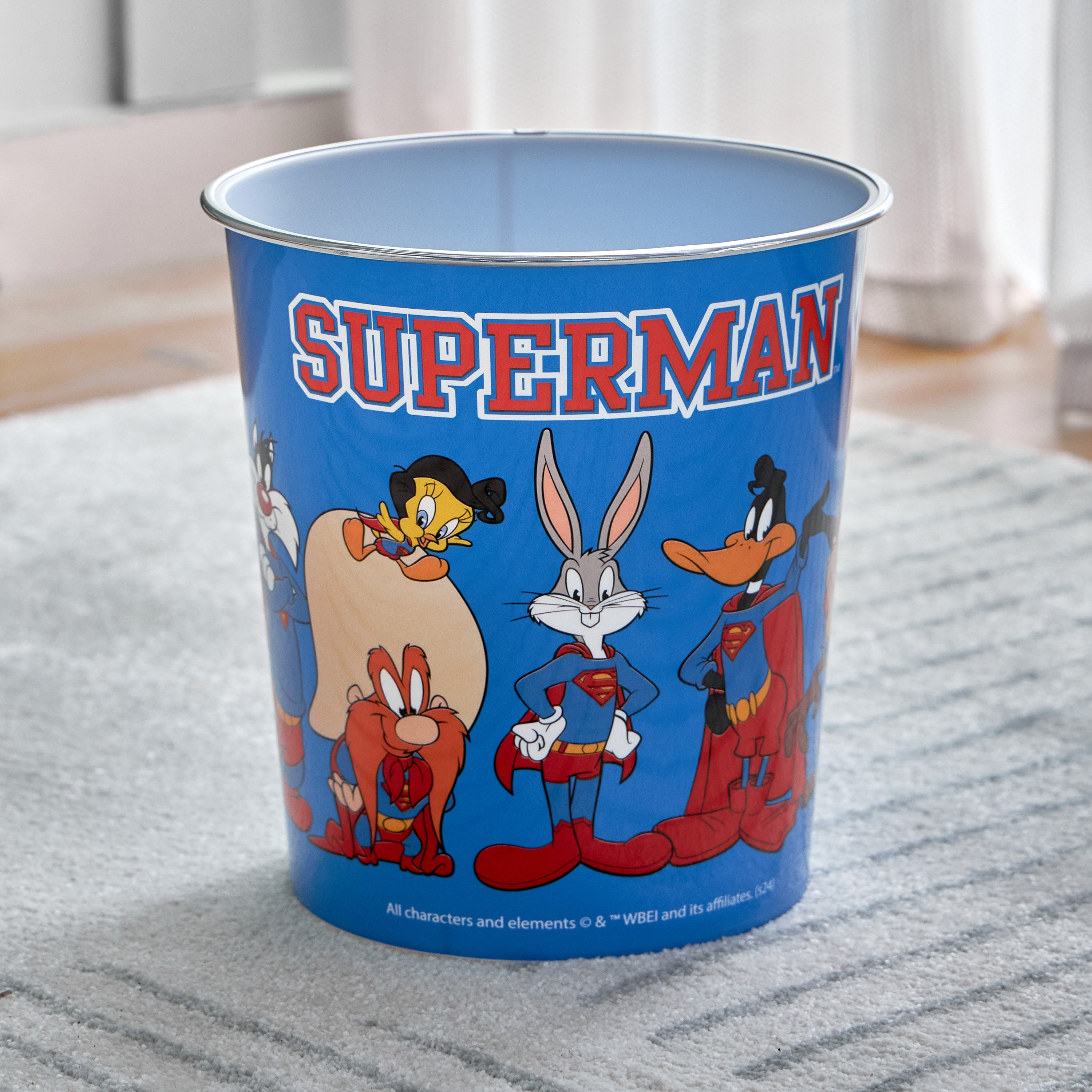 Looney Tunes Plastic Dustbin - 26x24 cm-hbxhomeware-hbxkidsandyouth-image-1