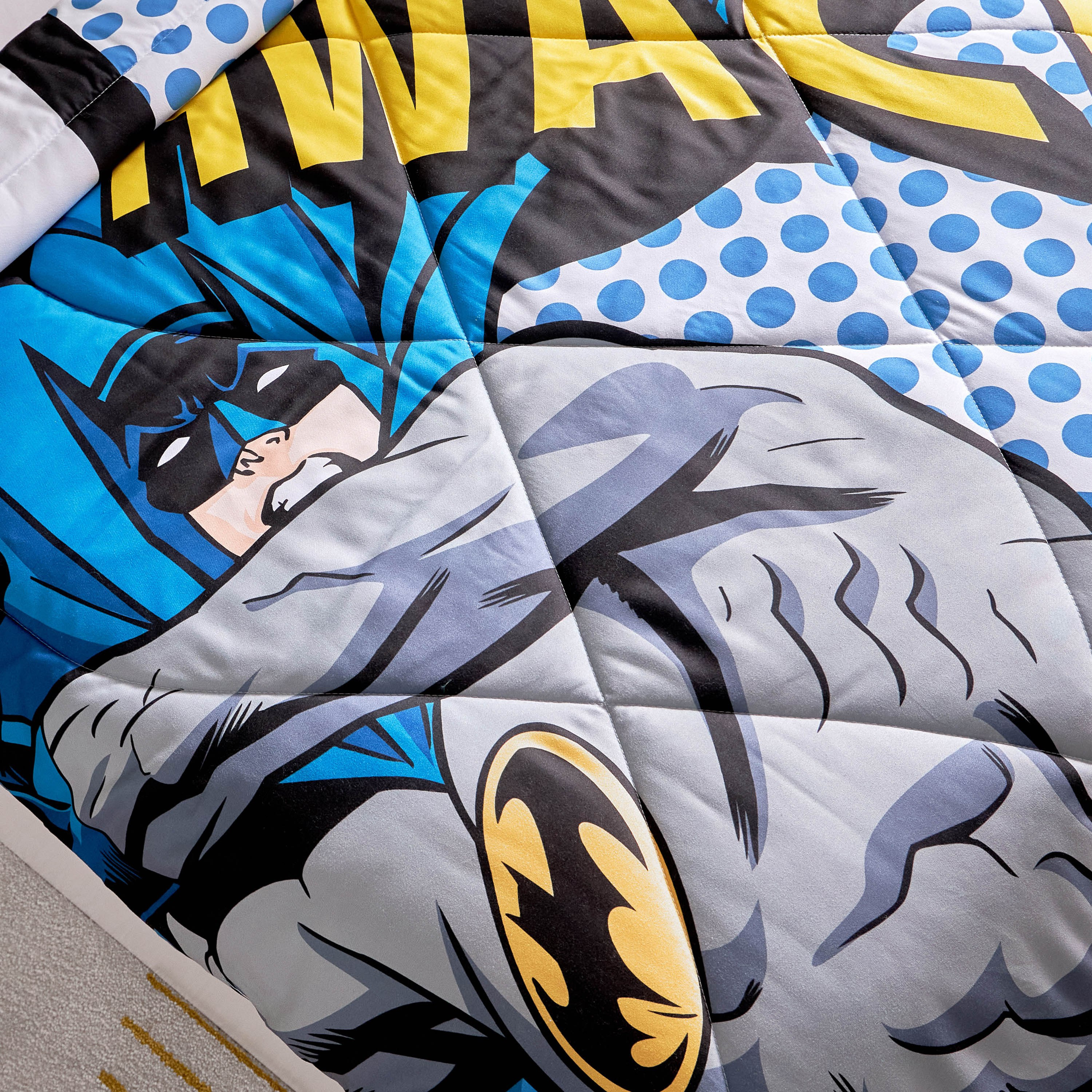 Batman 2-Piece Single Comforter Set - 135x220 cm-hbxhomeware-hbxkidsandyouth-image-5