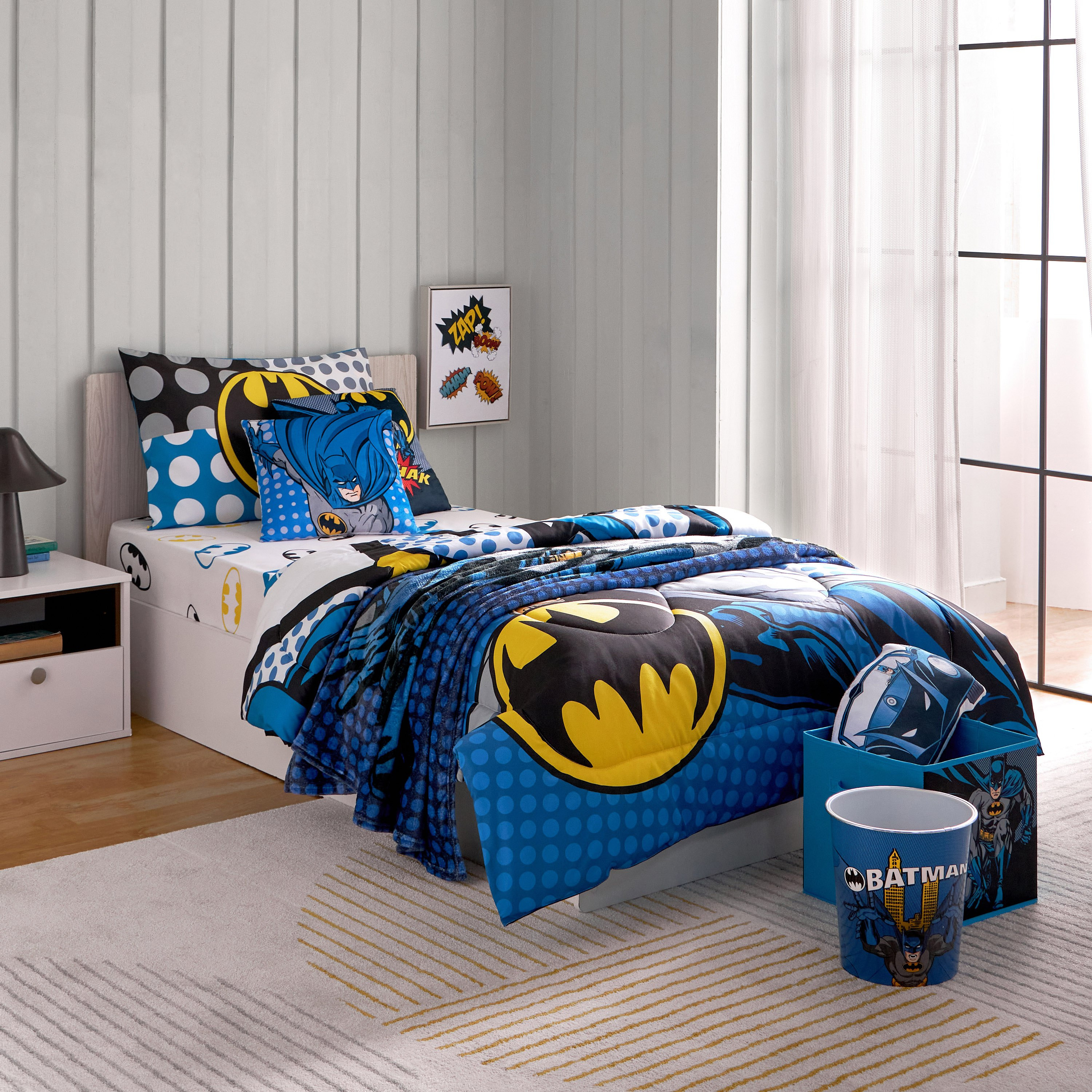 Batman 2-Piece Single Comforter Set - 135x220 cm-hbxhomeware-hbxkidsandyouth-image-8