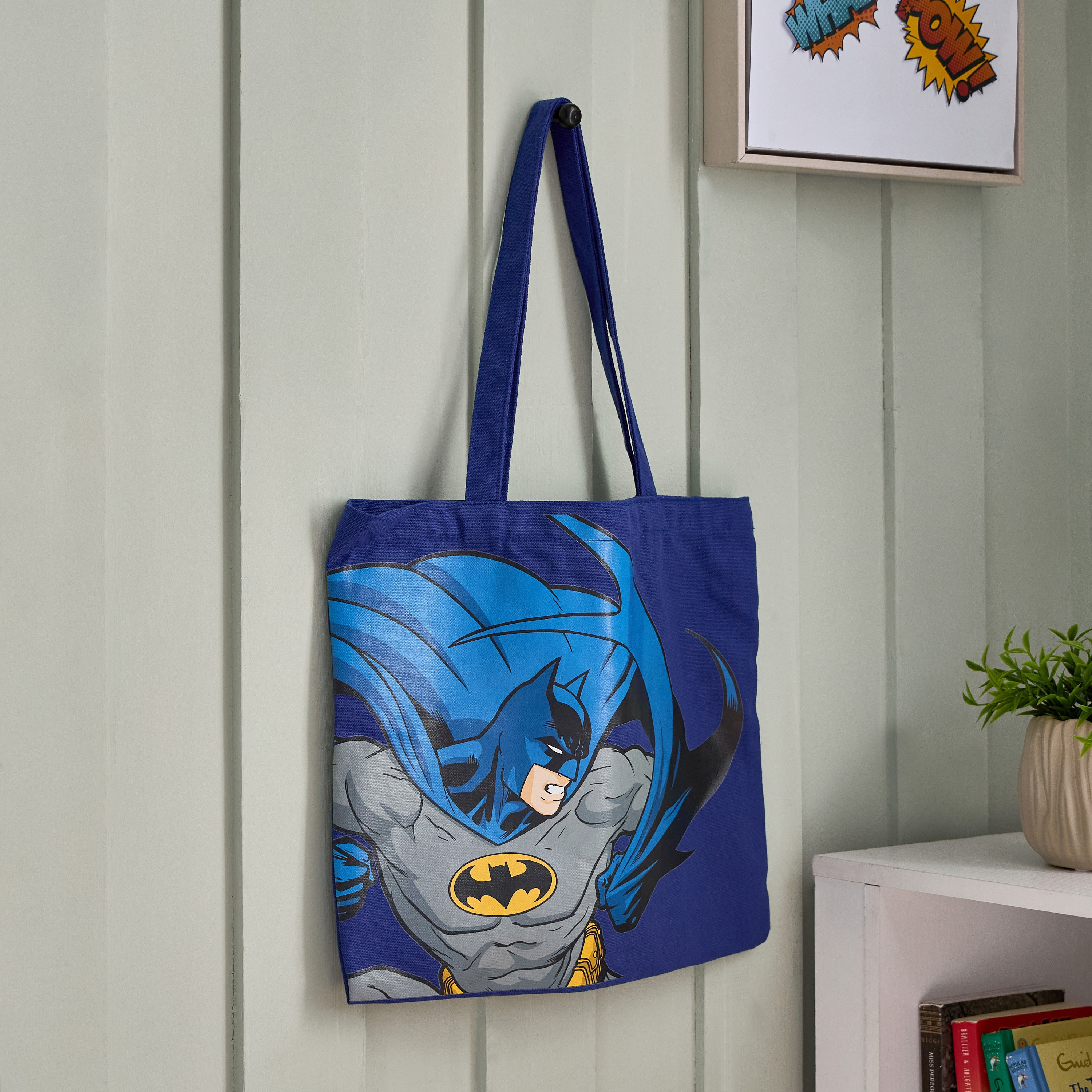 شنطة تسوق كانفاس قطن من باتمان - 34x39 سم-hbxhomeware-hbxkidsandyouth-image-1