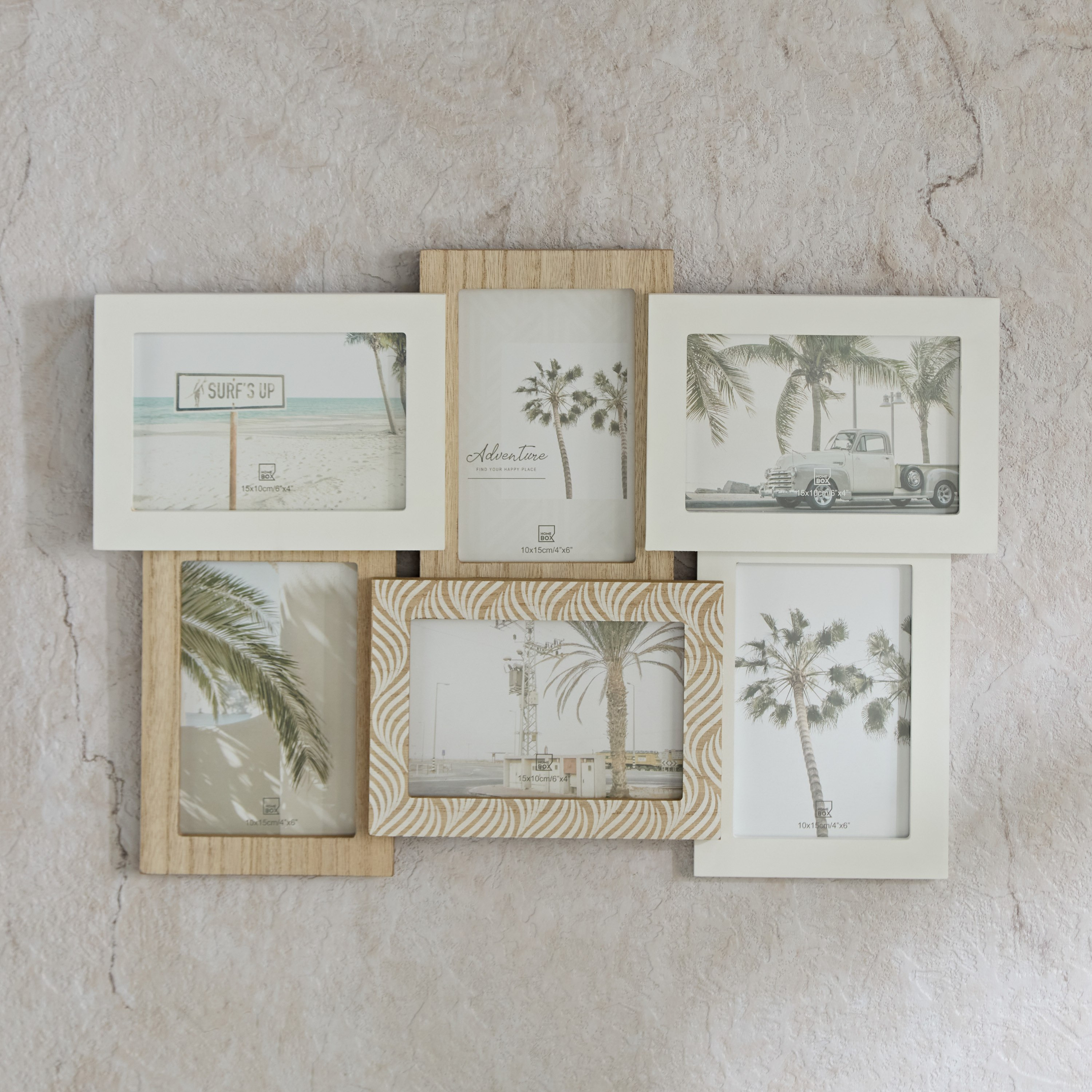 برواز صور 6 فتحات من هدسون - 47x32x2.4 سم-hbxbedroom-decorandaccessories-photoframes-image-2