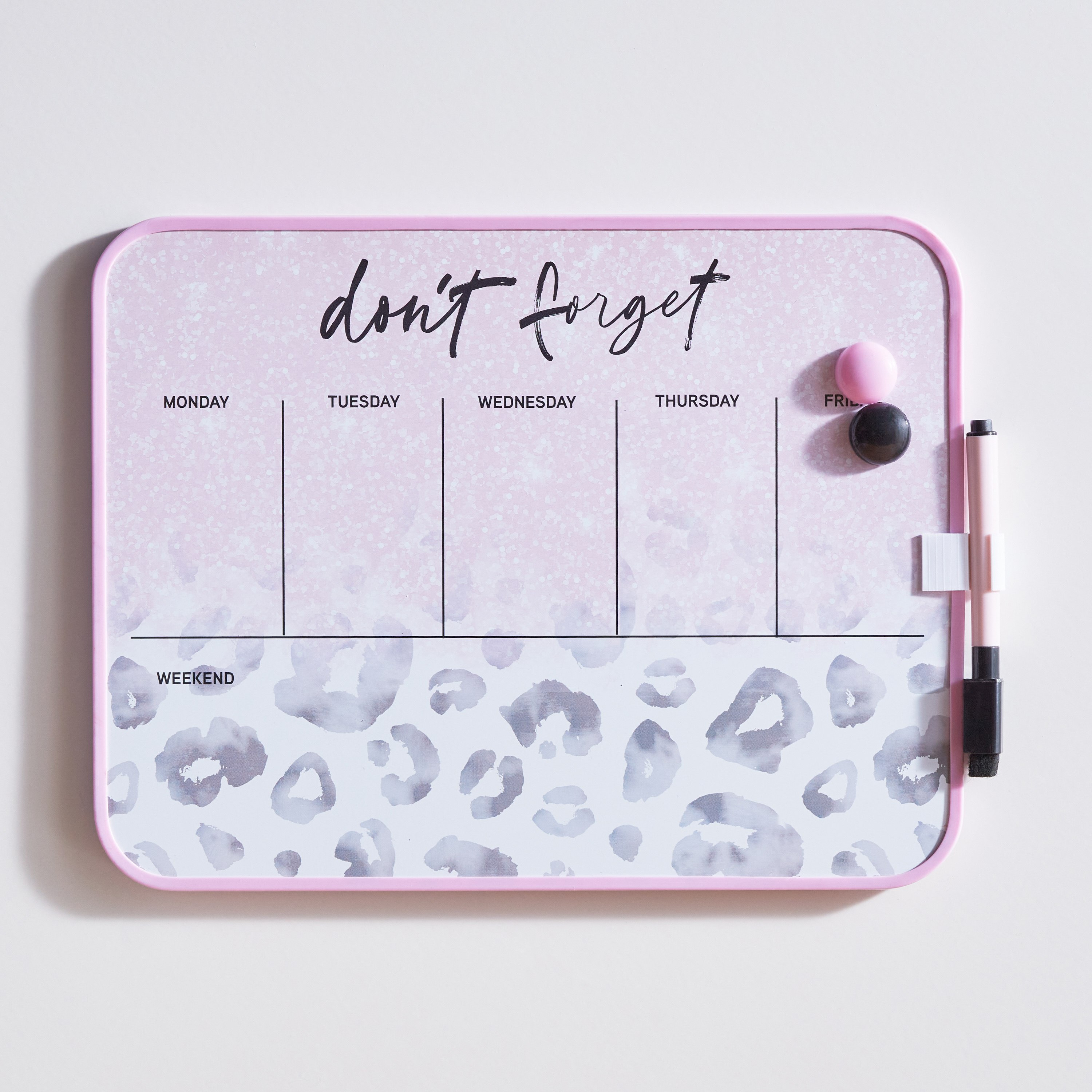 Wild Glam Weekly Magnetic Erase Board-hbxkidsandyouth-playroom-stationery-image-1