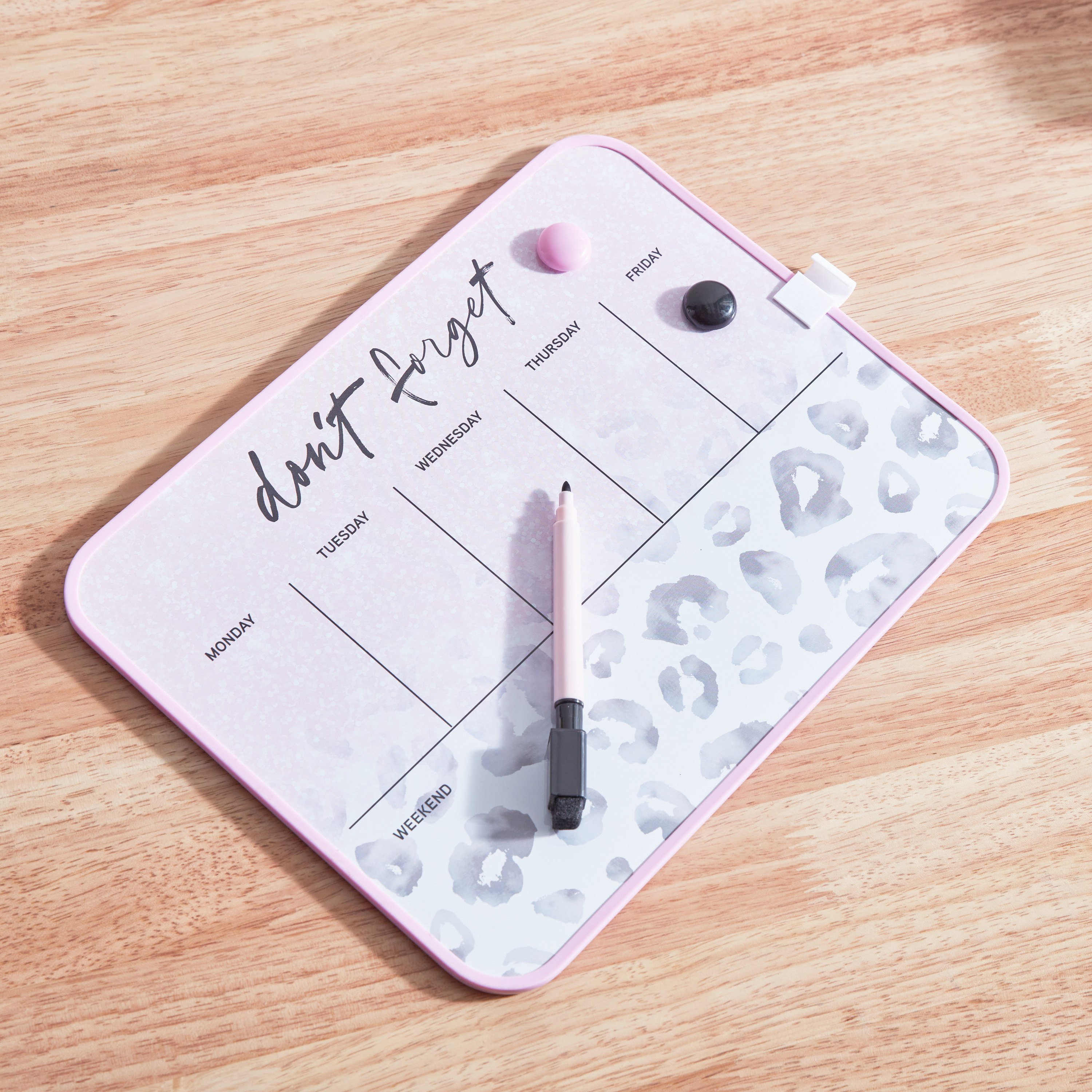 Wild Glam Weekly Magnetic Erase Board-hbxkidsandyouth-playroom-stationery-image-2