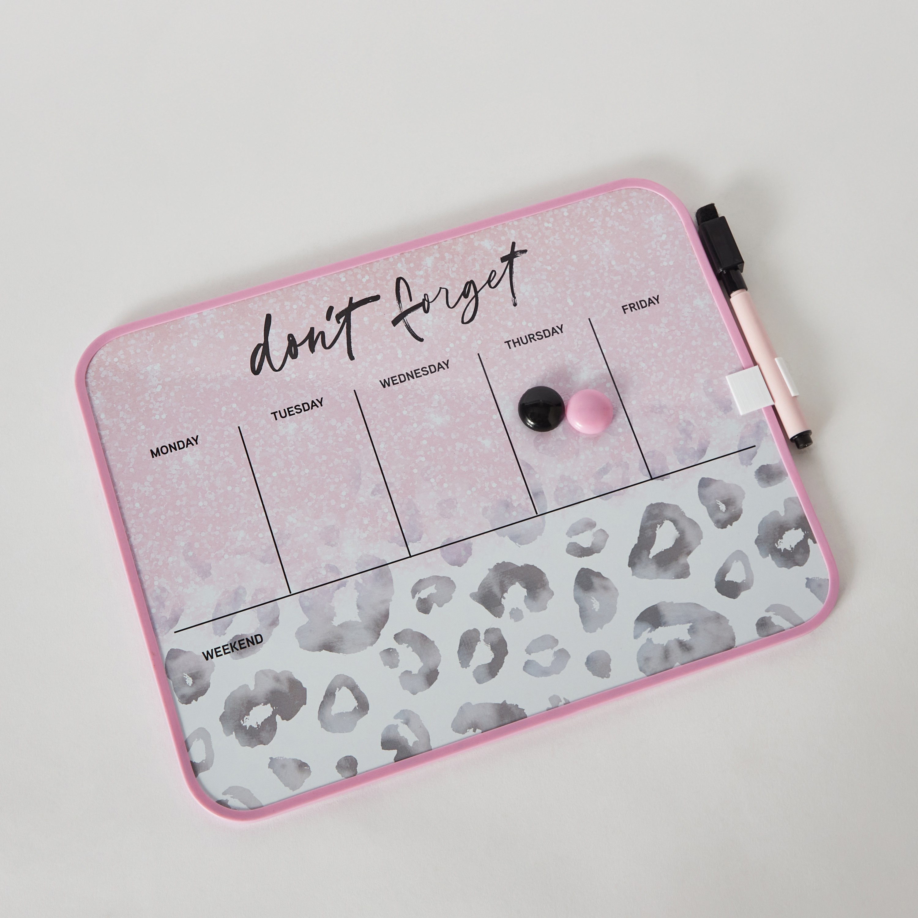 Wild Glam Weekly Magnetic Erase Board-hbxkidsandyouth-playroom-stationery-image-5