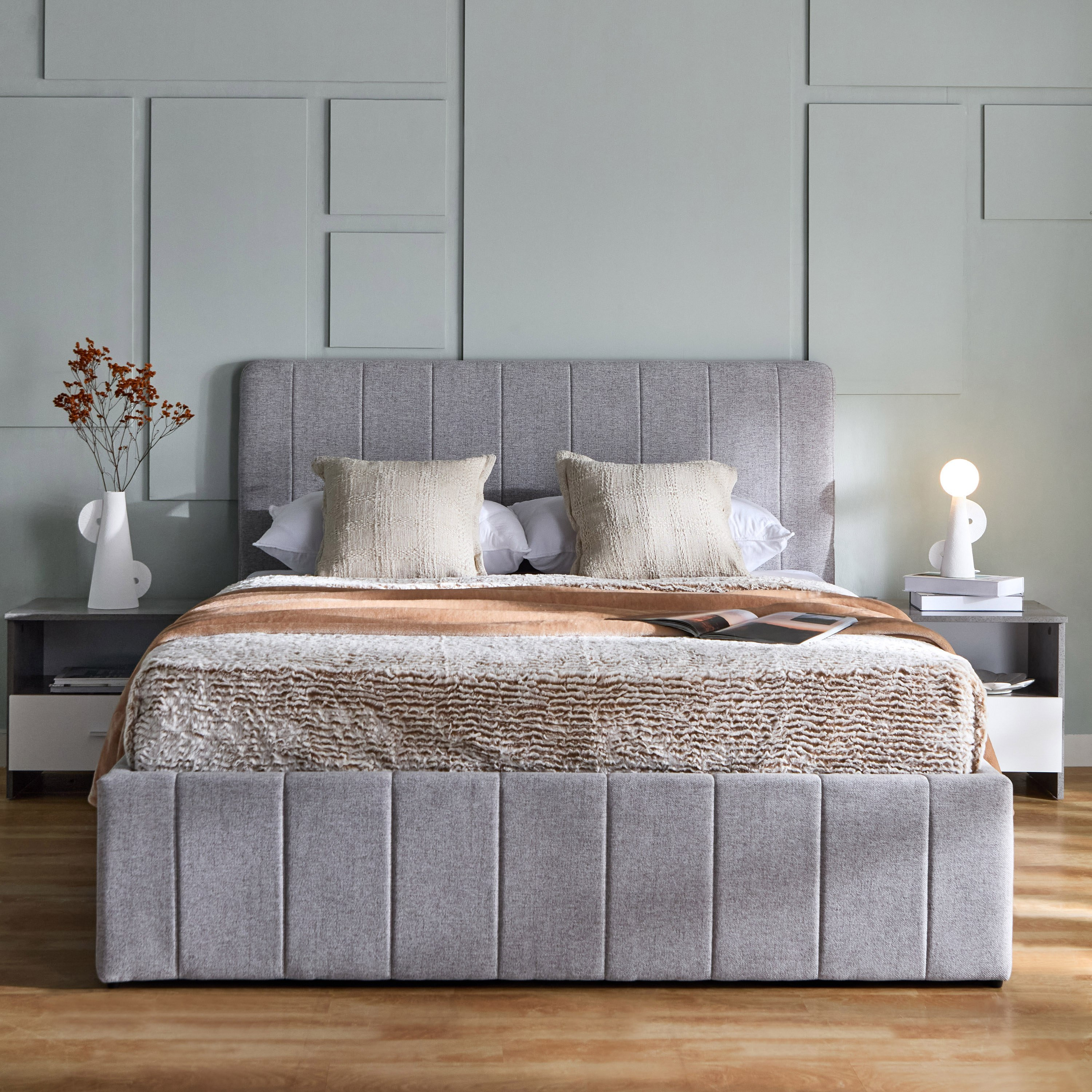 سرير كوين بمساحة تخزين هيدروليكية ذكية من باتار ليون - 150x200 سم-hbxbedroom-bedsandbedsets-beds-queen-image-14