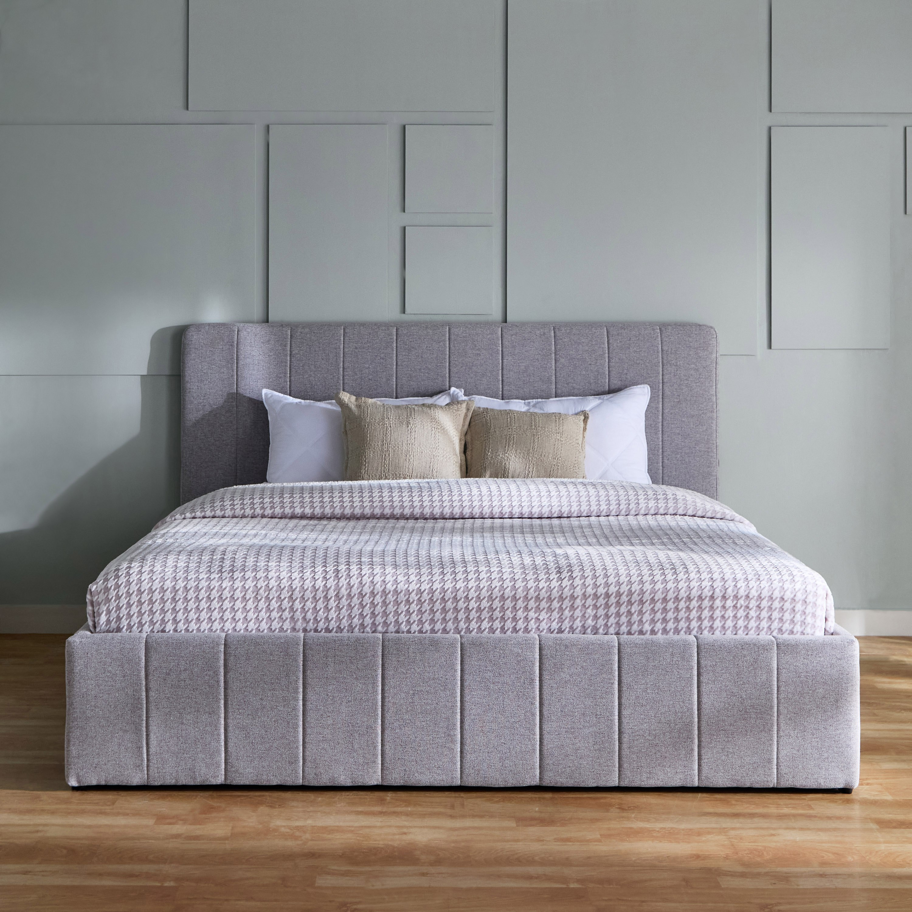 سرير كينج بمساحة تخزين هيدروليكية ذكية من باتار ليون - 180x200 سم-hbxfurniture-bedsandbedsets-beds-king-image-2