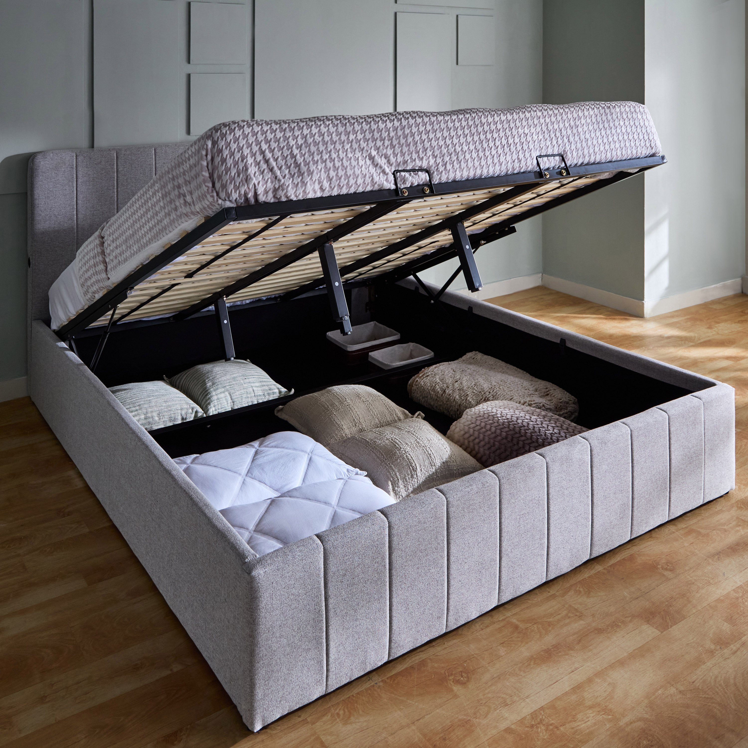 سرير كينج بمساحة تخزين هيدروليكية ذكية من باتار ليون - 180x200 سم-hbxfurniture-bedsandbedsets-beds-king-image-7