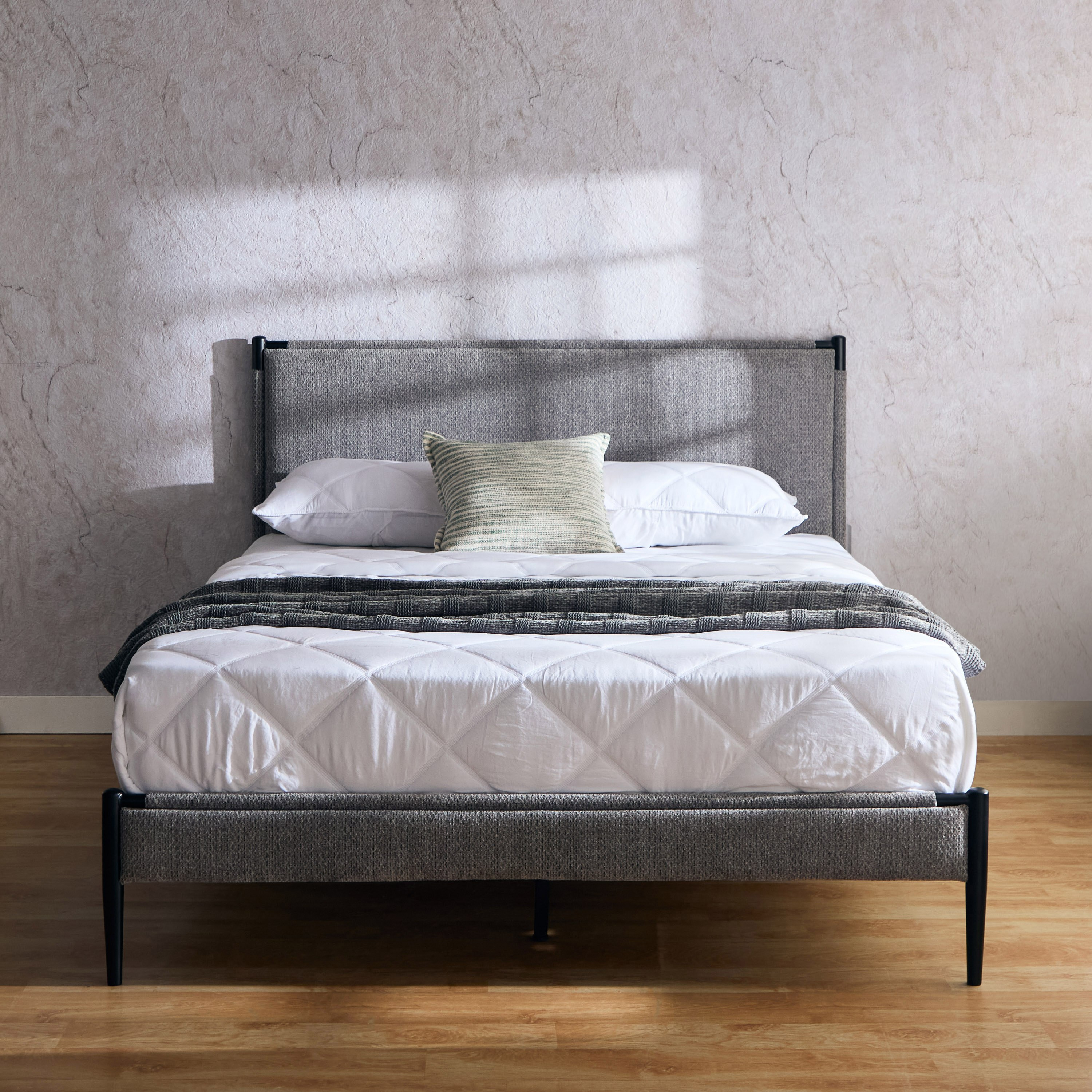 سرير كوين معدني منجّد - فنلندا من موڤو - 150×200 سم-hbxbedroom-bedsandbedsets-beds-queen-image-2