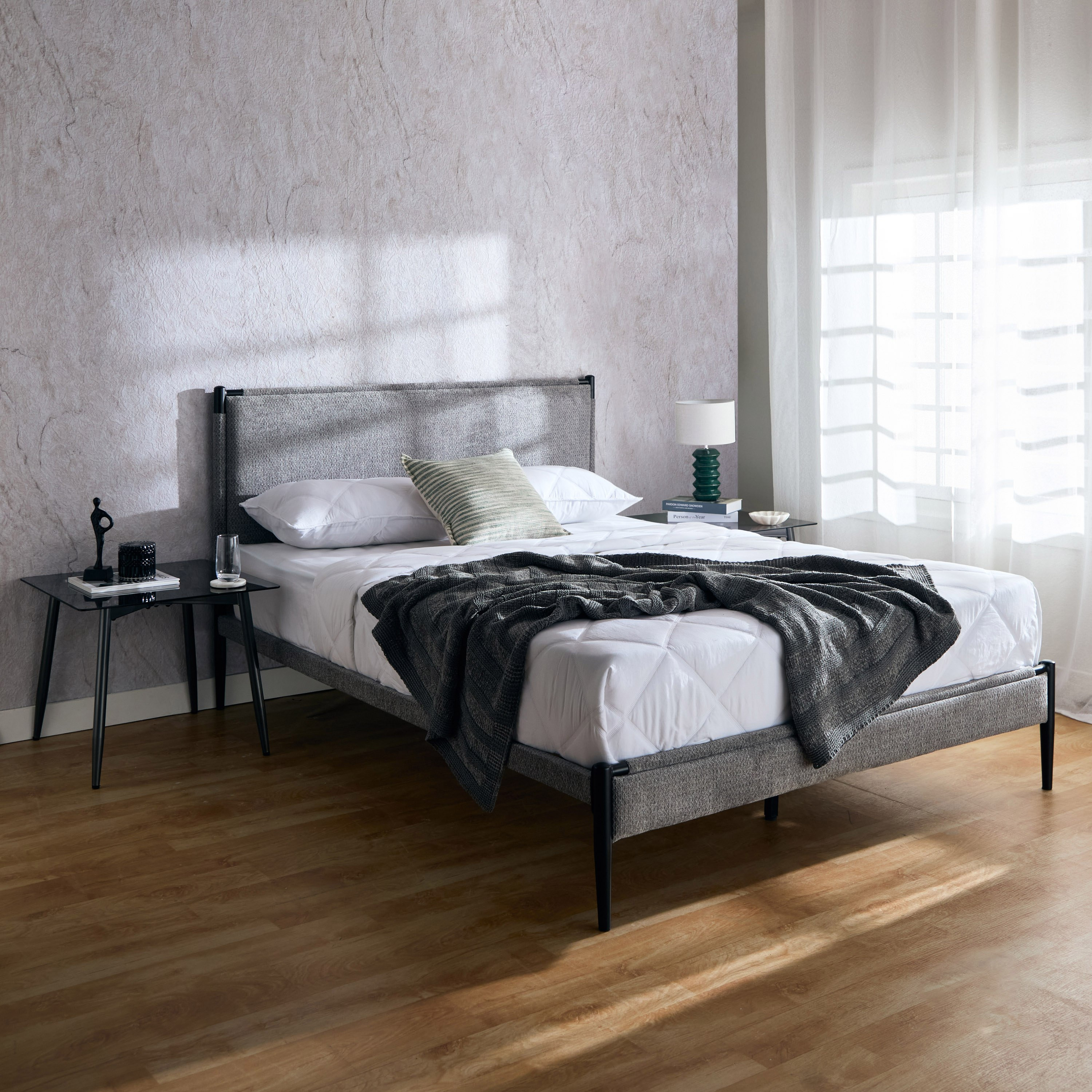 سرير كوين معدني منجّد - فنلندا من موڤو - 150×200 سم-hbxbedroom-bedsandbedsets-beds-queen-image-8