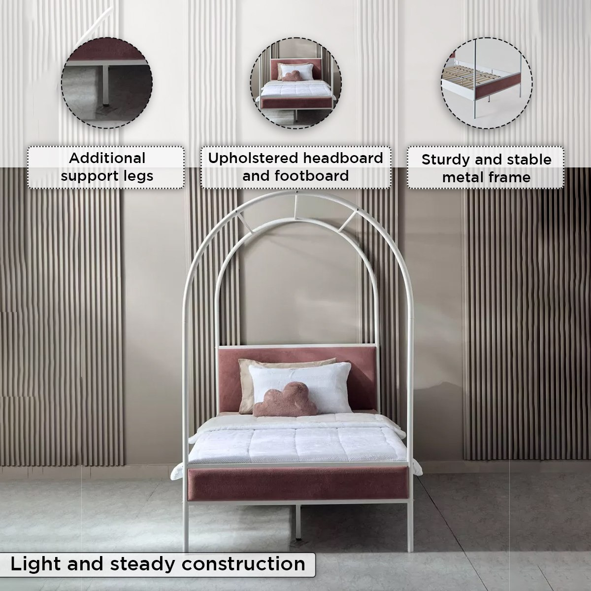 سرير توين منجد معدن بمظلة آبي من ميدو- 120x200 سم-hbxfurniture-kidsroom-kidsroomsets-twin-image-5