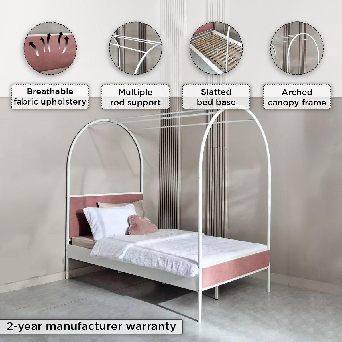 سرير توين منجد معدن بمظلة آبي من ميدو- 120x200 سم-hbxfurniture-kidsroom-kidsroomsets-twin-image-6
