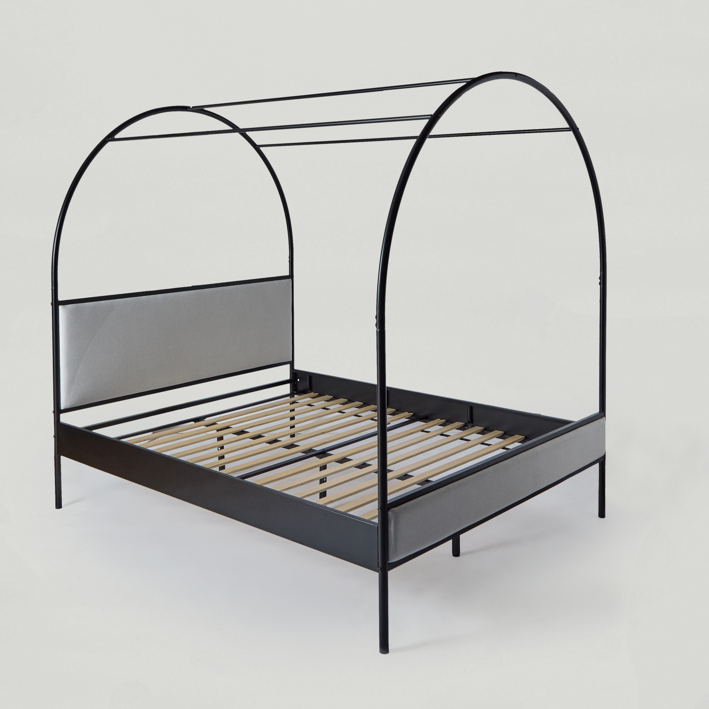 سرير كوين منجد معدن بمظلة آبي من مارويل- 160x200 سم-hbxbedroom-bedsandbedsets-beds-queen-image-11