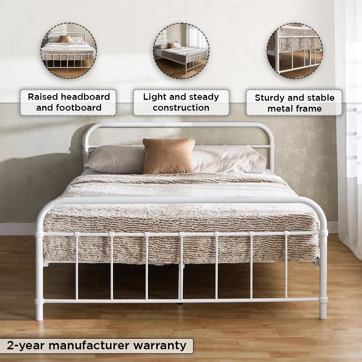 سرير كوين معدني - كولتورب من موڤو - 150×200 سم-hbxbedroom-bedsandbedsets-beds-queen-image-5