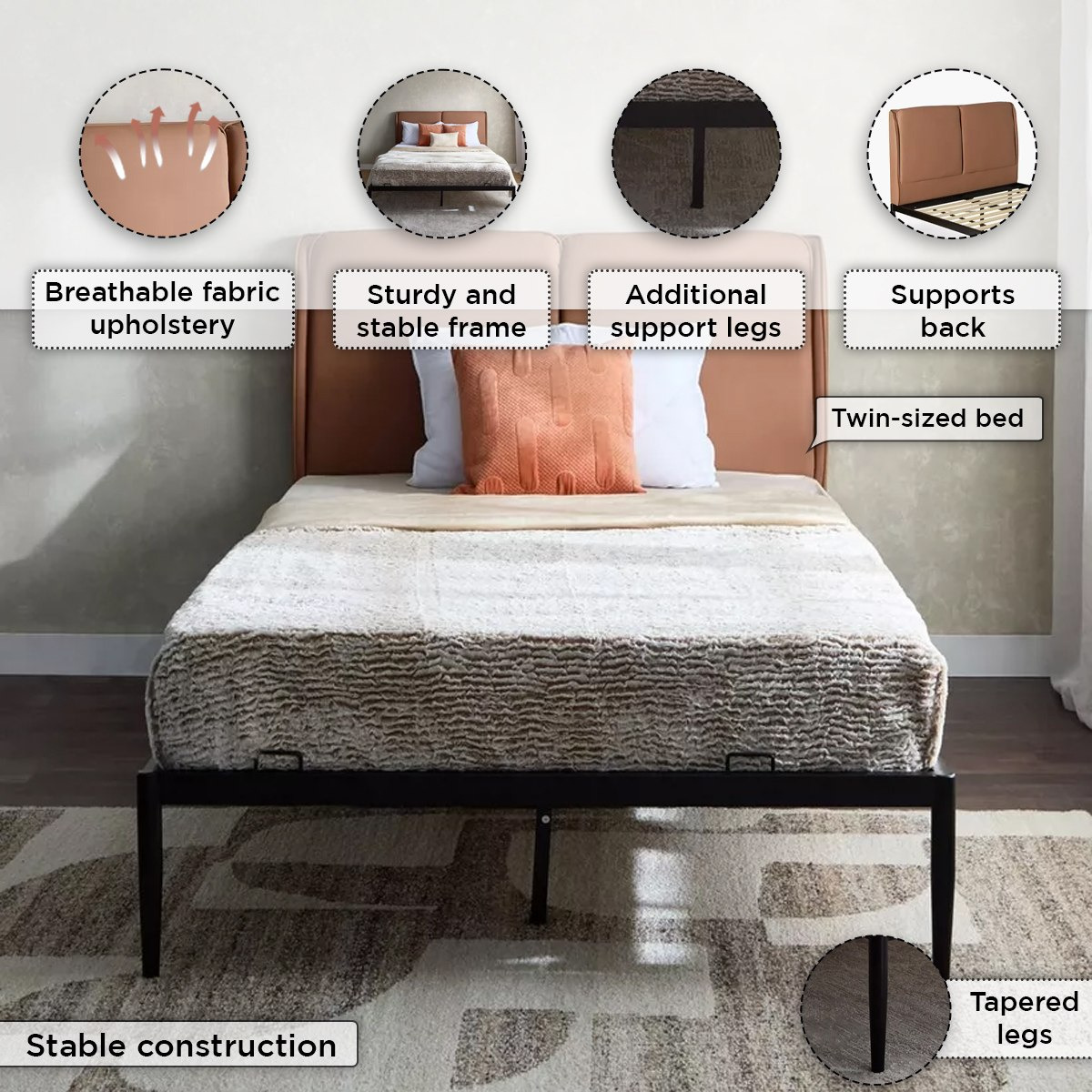 سرير توين معدني منجّد - أوربان نابير من موڤو - 120×200 سم-hbxbedroom-bedsandbedsets-beds-twin-image-5
