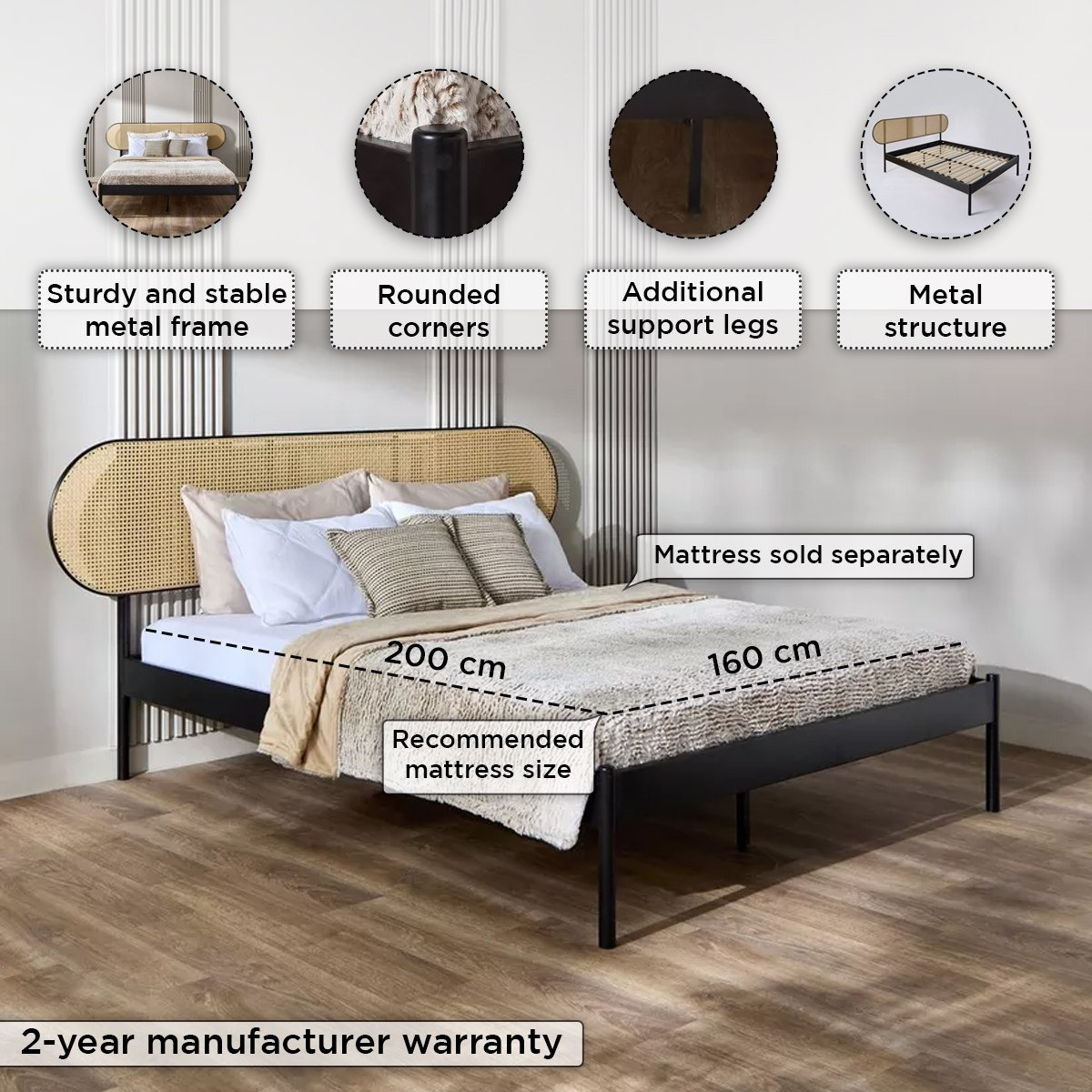 سرير كينج معدني روطان - أوربان كان من موڤو - 180×200 سم-hbxfurniture-bedsandbedsets-beds-king-image-6