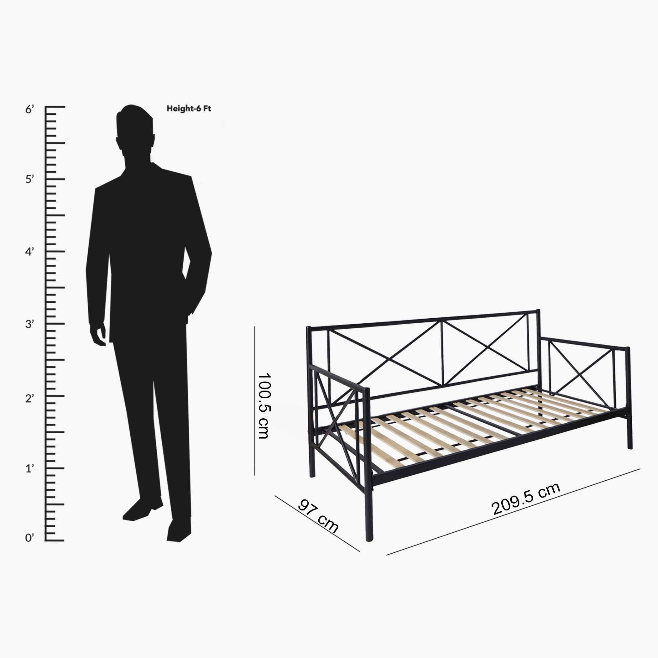 York Single Day Bed - 90x200 cm-hbxfurniture-bedsandbedsets-daybeds-image-9