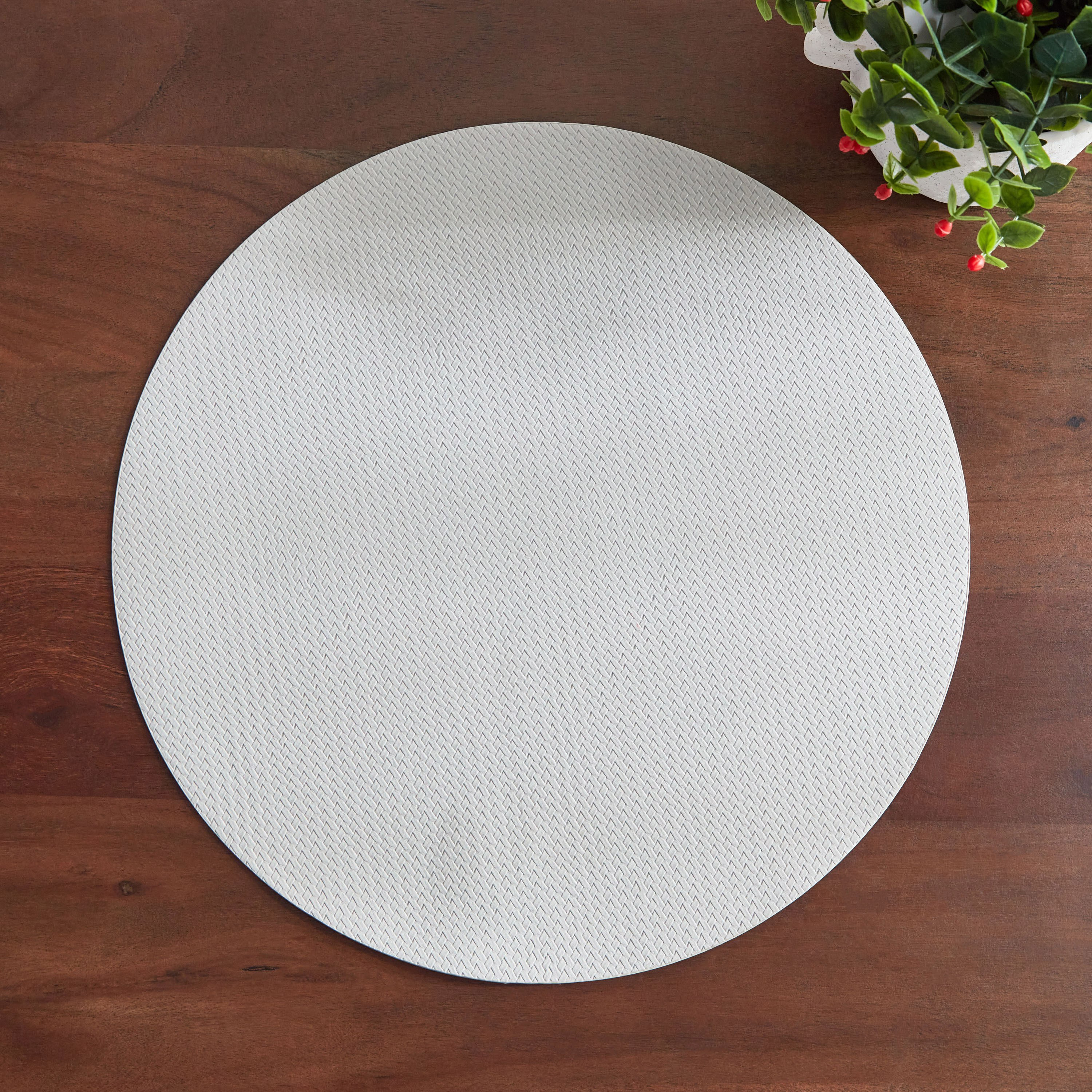 لبادة صحون بي في سي مستديرة من كازيمير - 38 سم-hbxdecorandfurnishings-homefurnishings-tablelinens-image-2