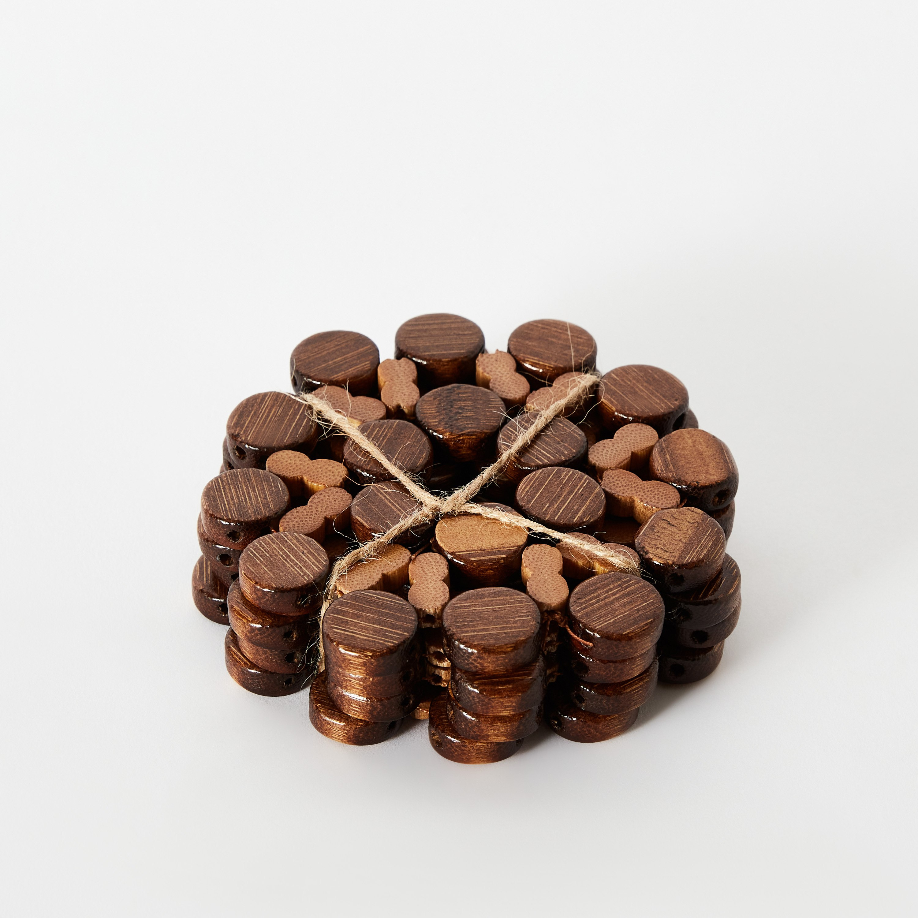 طقم قواعد أكواب 4 قطع من وودلوكس - 10 سم-hbxdecorandfurnishings-homefurnishings-tablelinens-image-5