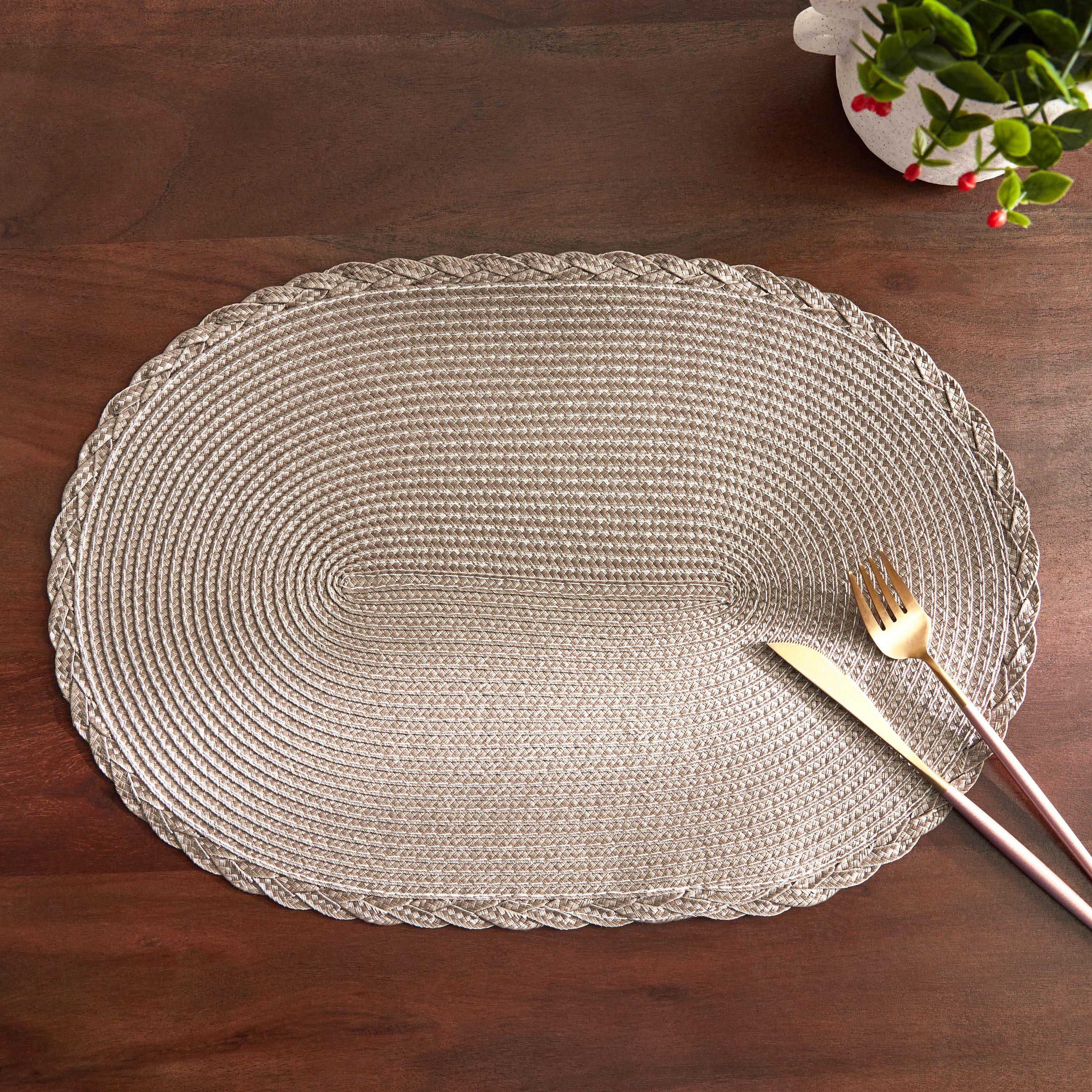 Miso Oval Polypropylene Placemat - 30x45 cm-hbxdecorandfurnishings-homefurnishings-tablelinens-image-1