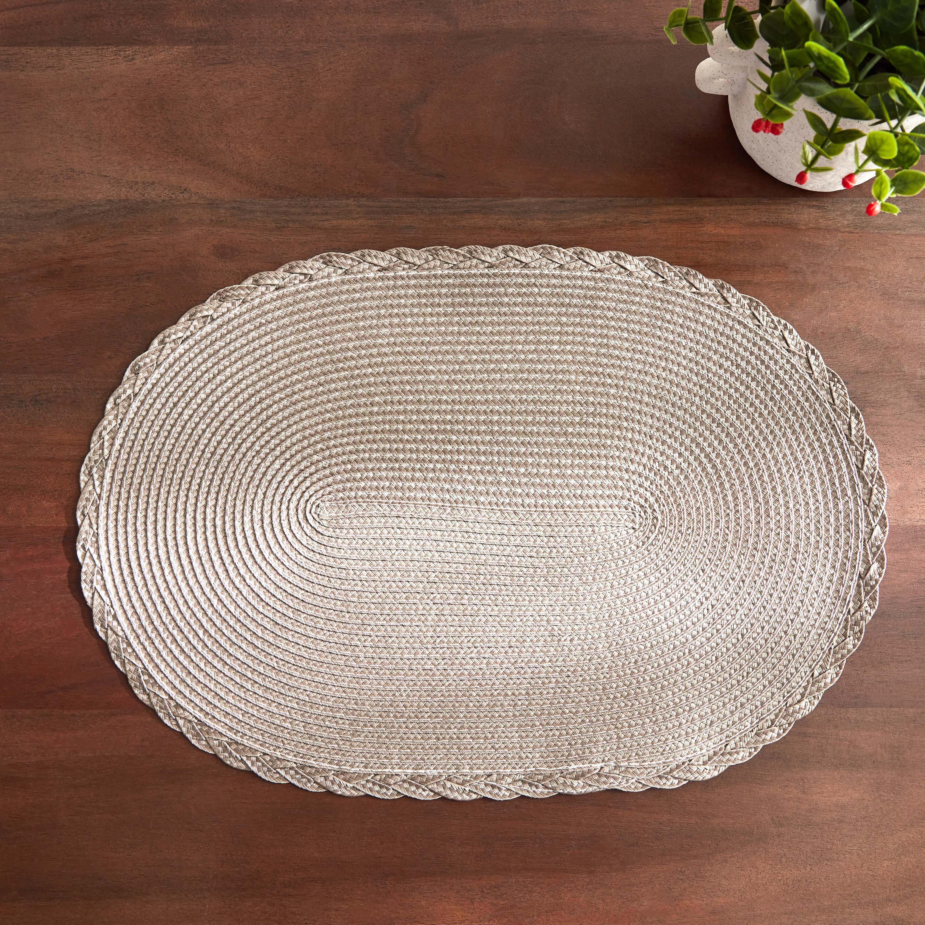 Miso Oval Polypropylene Placemat - 30x45 cm-hbxdecorandfurnishings-homefurnishings-tablelinens-image-2