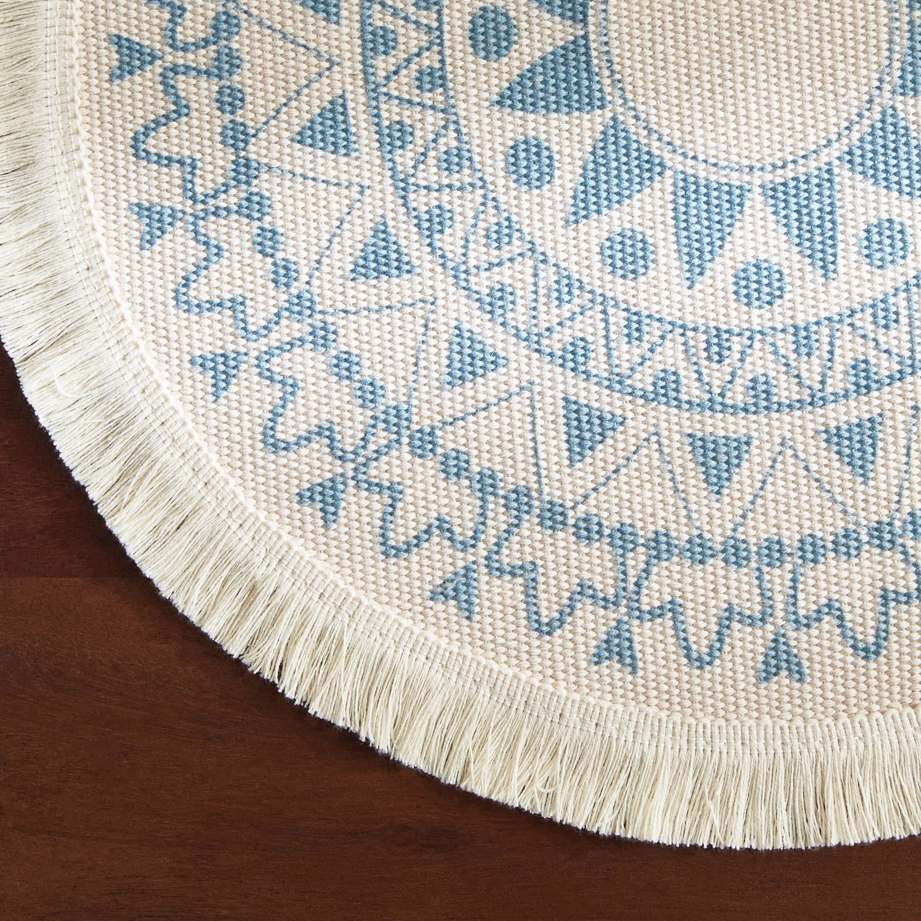 Garga Printed Polyester and Cotton Placemat - 38 cm-hbxdecorandfurnishings-homefurnishings-tablelinens-image-3