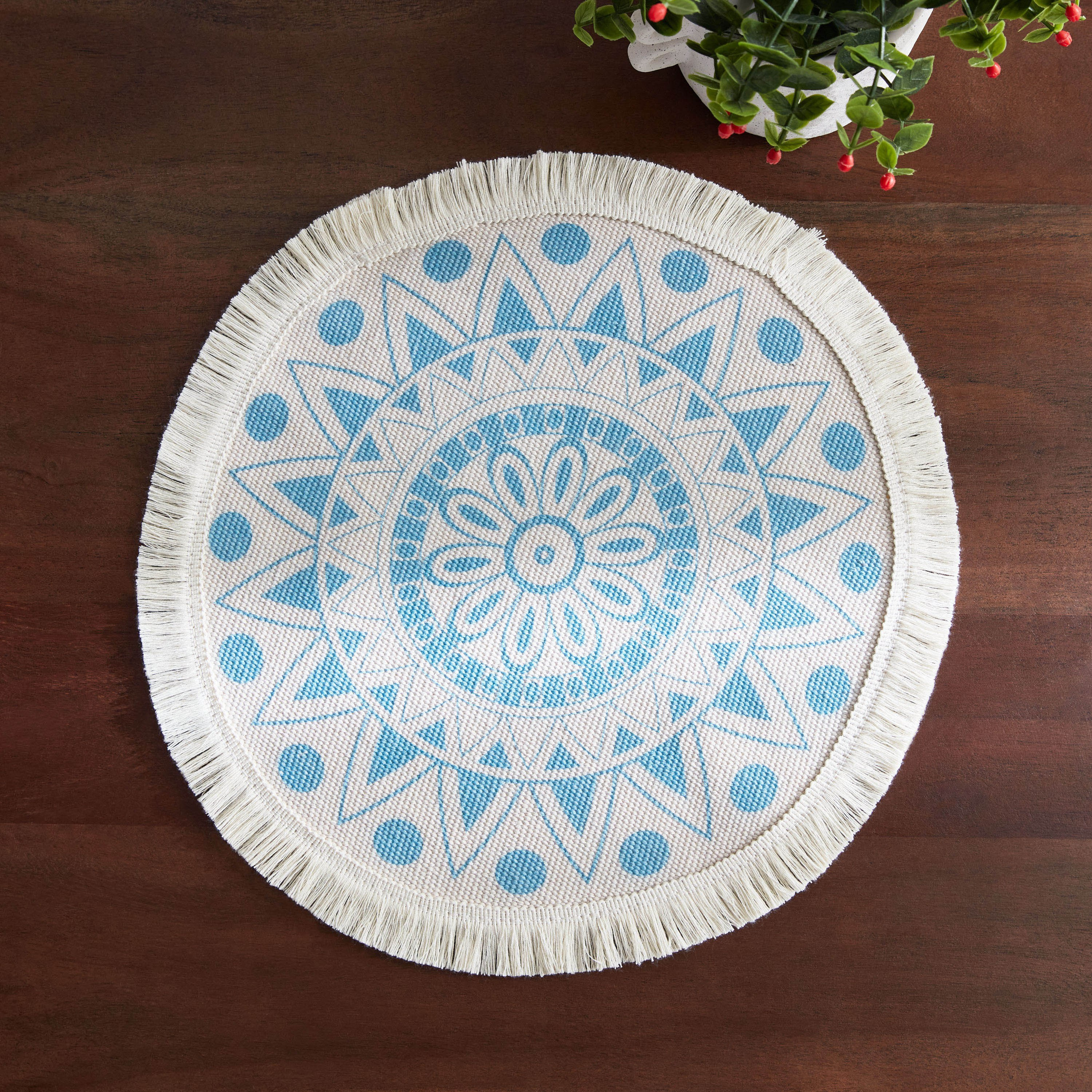 لبادة صحون من البوليستر والقطن بطبعات من جارجا - 38 سم-hbxdecorandfurnishings-homefurnishings-tablelinens-image-2