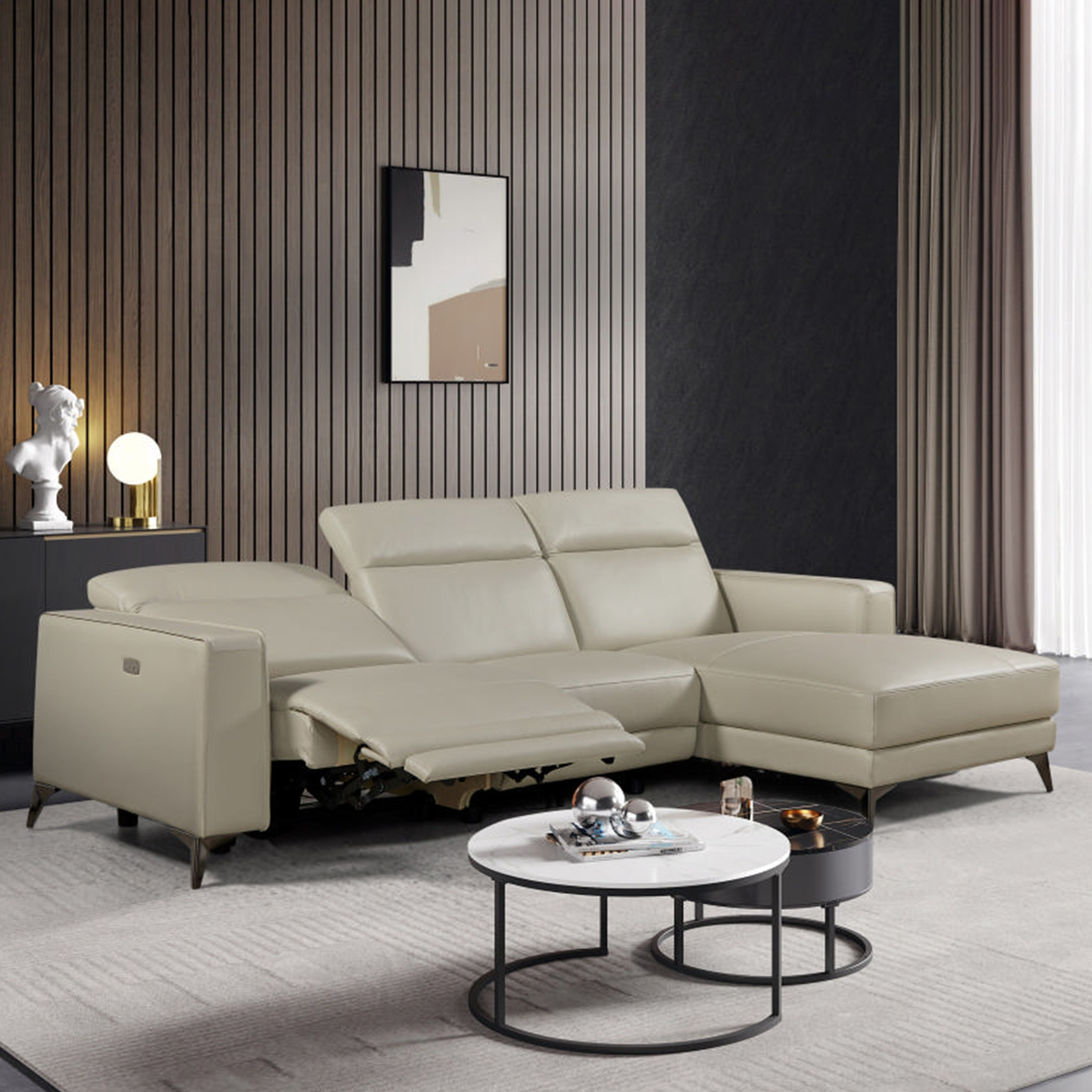 Tagus 4-Seater Half Leather Right Corner Sofa with 1 Power Recliner Seat-hbxlivingroom-sofasandarmchairs-cornersofas-image-6