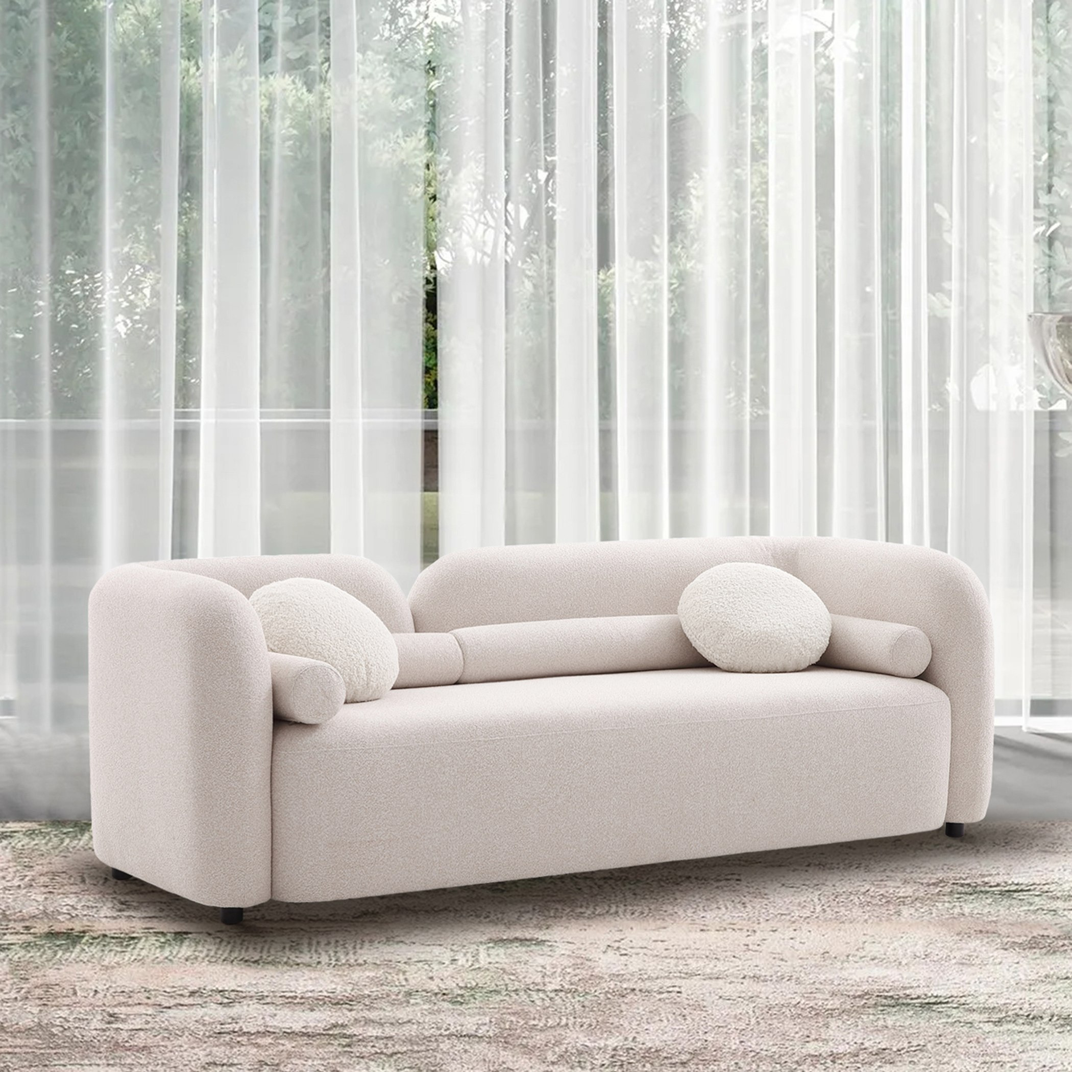 كنبة قماش 3 مقاعد مع وسادتين مستديرة وأسطوانية من سيول-hbxlivingroom-sofasandarmchairs-sofas-image-1