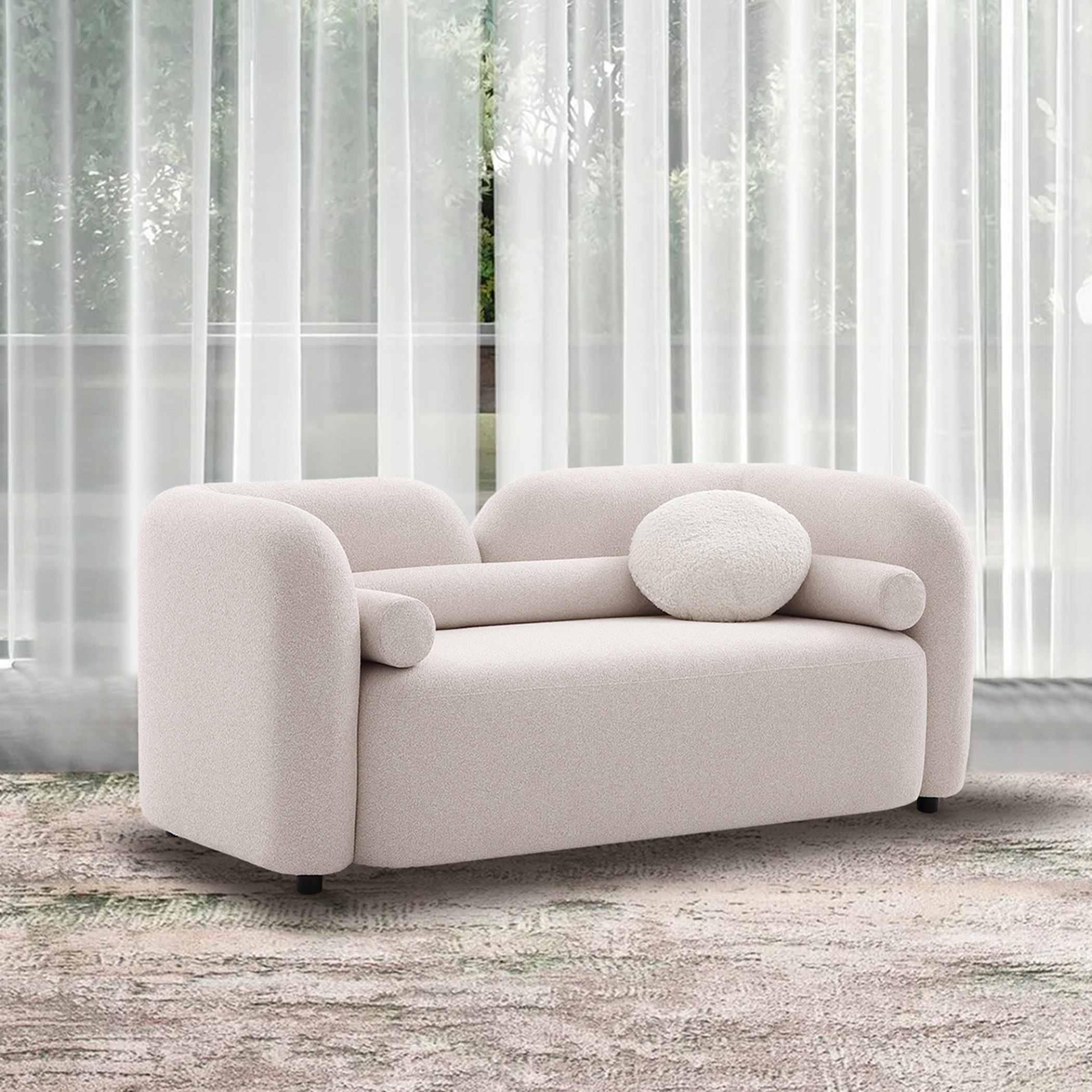 كنبة قماش 2 مقعد مع وسادة مستديرة وأسطوانية من سيول-hbxlivingroom-sofasandarmchairs-sofas-image-2