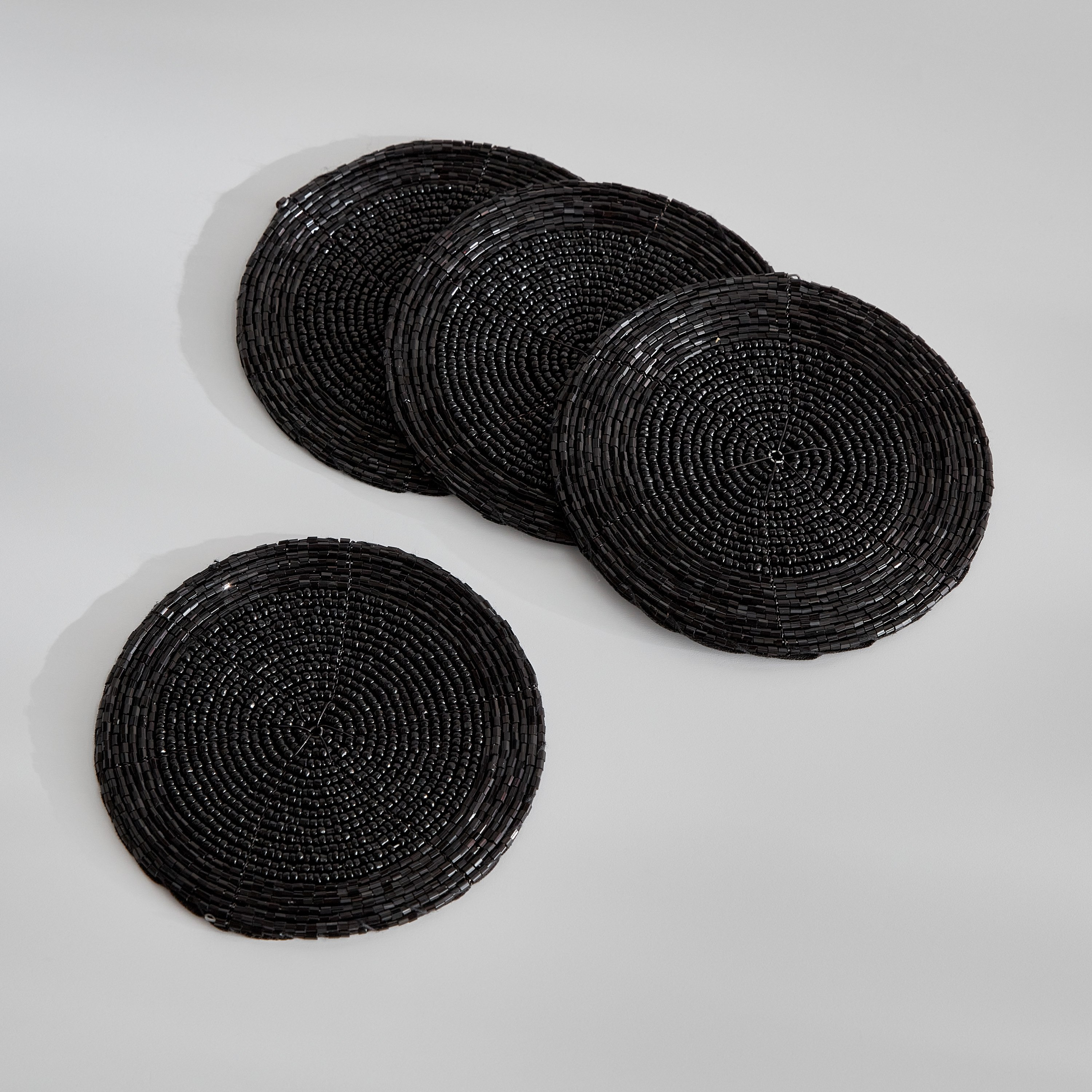 Blaze 4-Piece Beaded Coaster Set - 10 cm-hbxdecorandfurnishings-homefurnishings-tablelinens-image-2