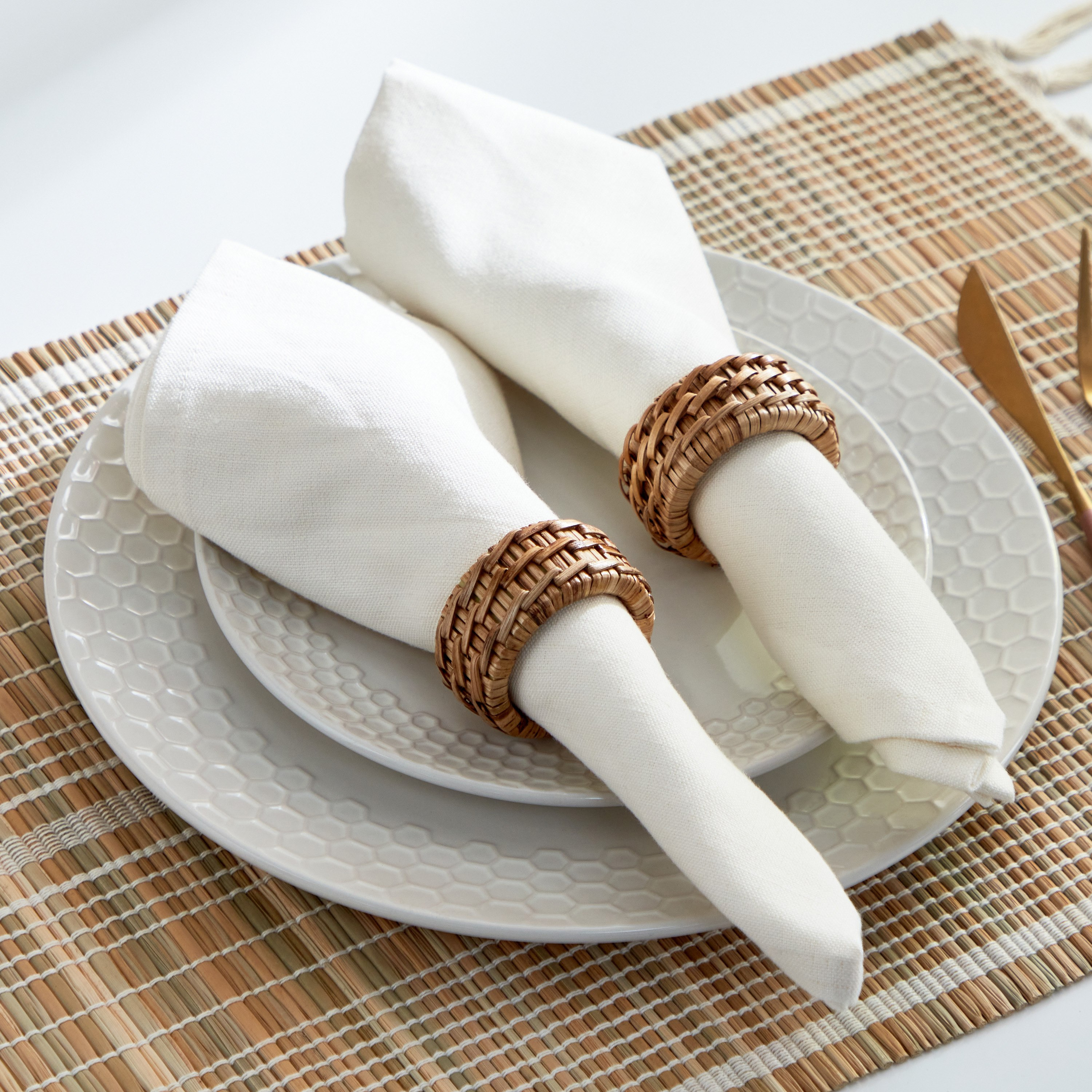 طقم حلقات مناديل سفرة روطان قطعين من فيجيل - 5 سم-hbxdecorandfurnishings-homefurnishings-tablelinens-image-1