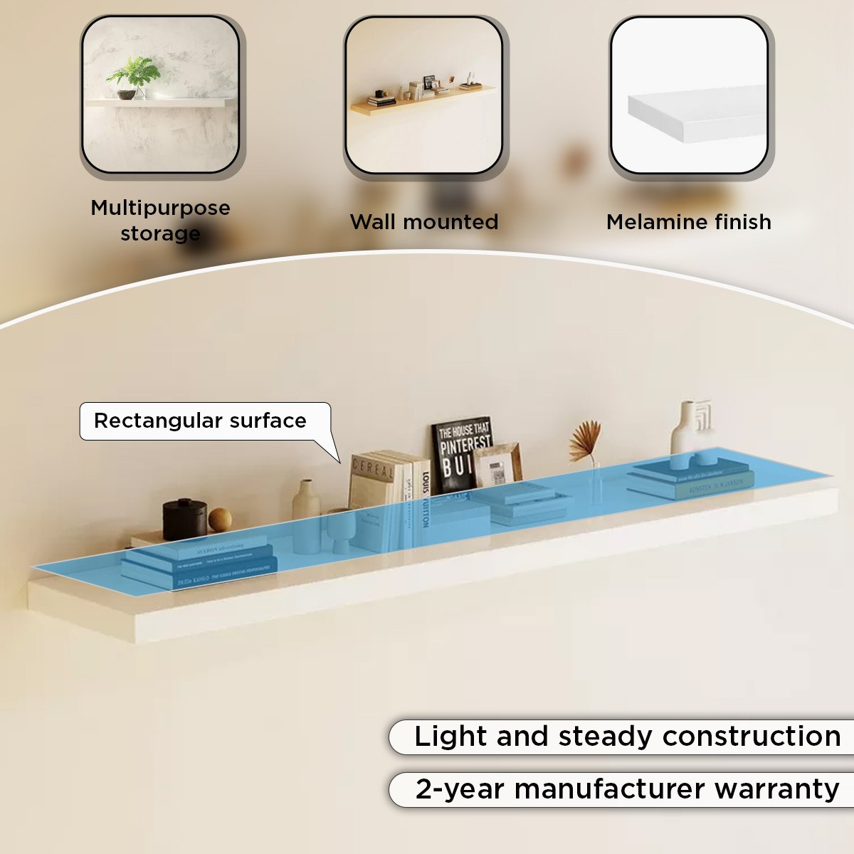 رف حائط من جاز- 120x23.5x3.8 سم-hbxfurniture-mediaunitsandstorage-wallshelves-image-4