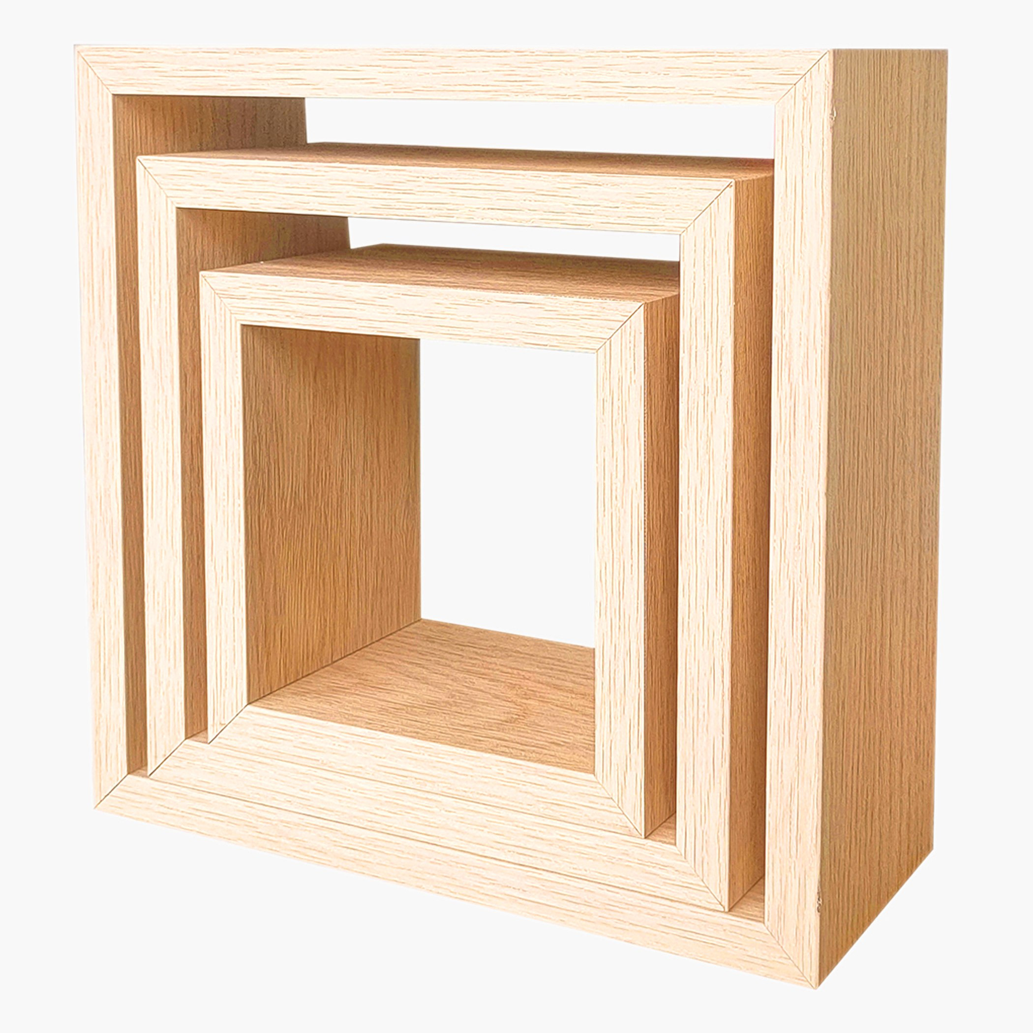 Jazz Cube 3-Piece Wall Shelf Set-hbxfurniture-mediaunitsandstorage-wallshelves-image-2