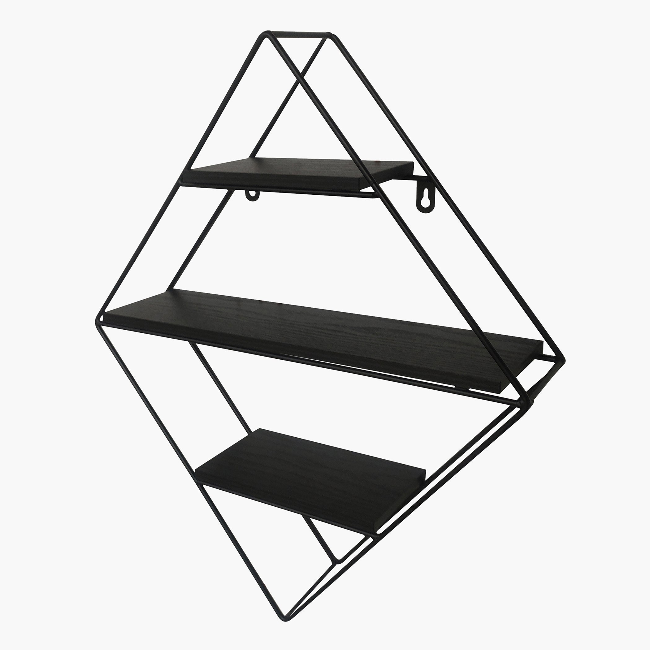 رف معدني 3 طبقات بتصميم ماسي من إيربان - 41.5x11x50 سم-hbxfurniture-mediaunitsandstorage-wallshelves-image-2