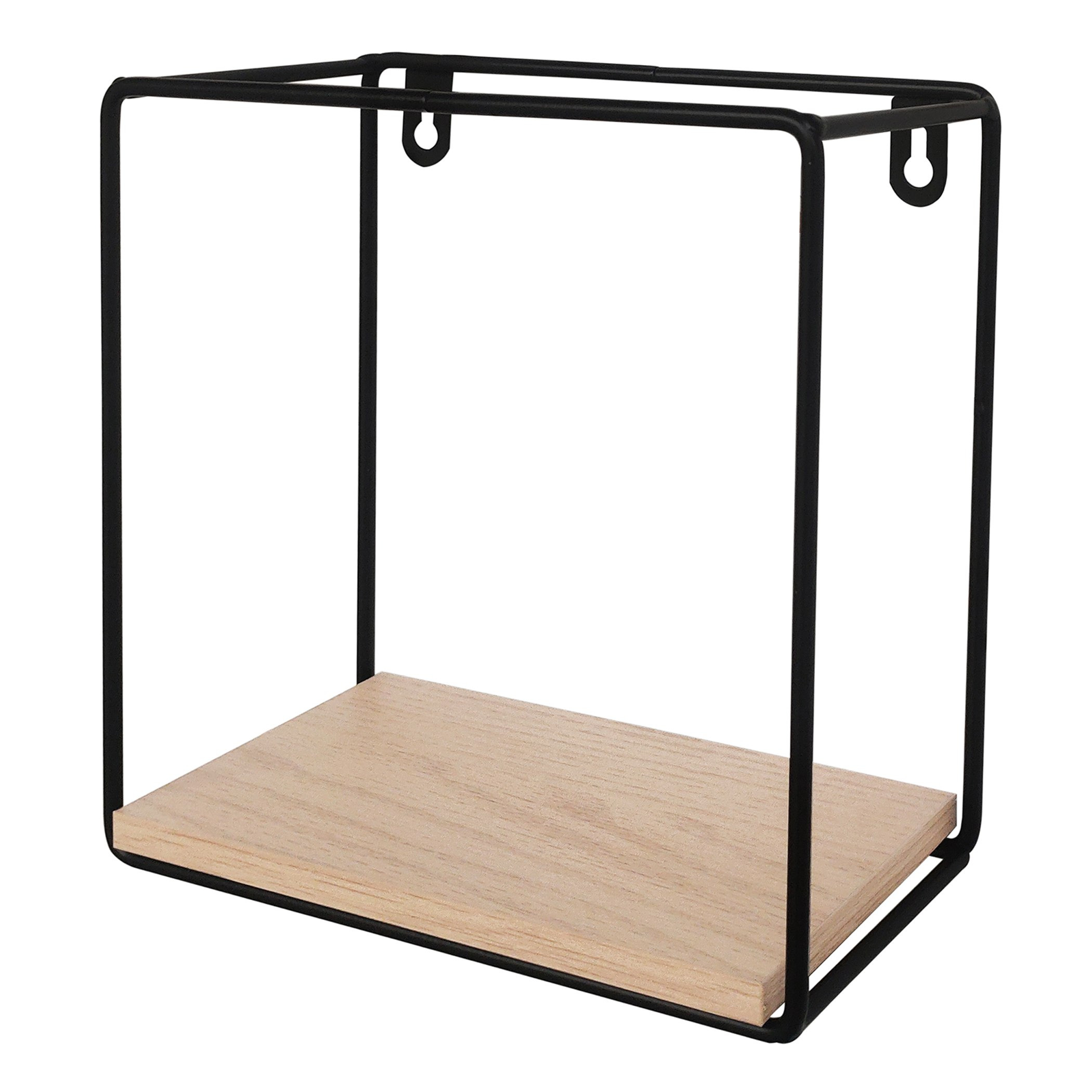 Urban Square 1-Tier Metal Shelf - 20x10x20 cm-hbxfurniture-mediaunitsandstorage-wallshelves-image-2