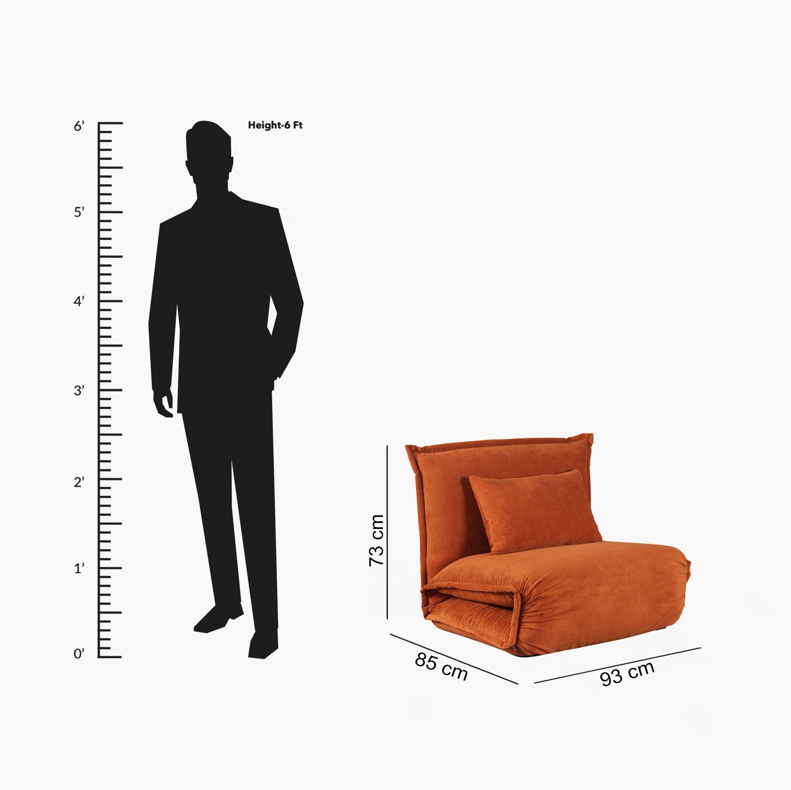 كرسي قماش قابل للطي مع كنبة سرير من جيمر-hbxfurniture-sofasandarmchairs-sofabeds-image-9