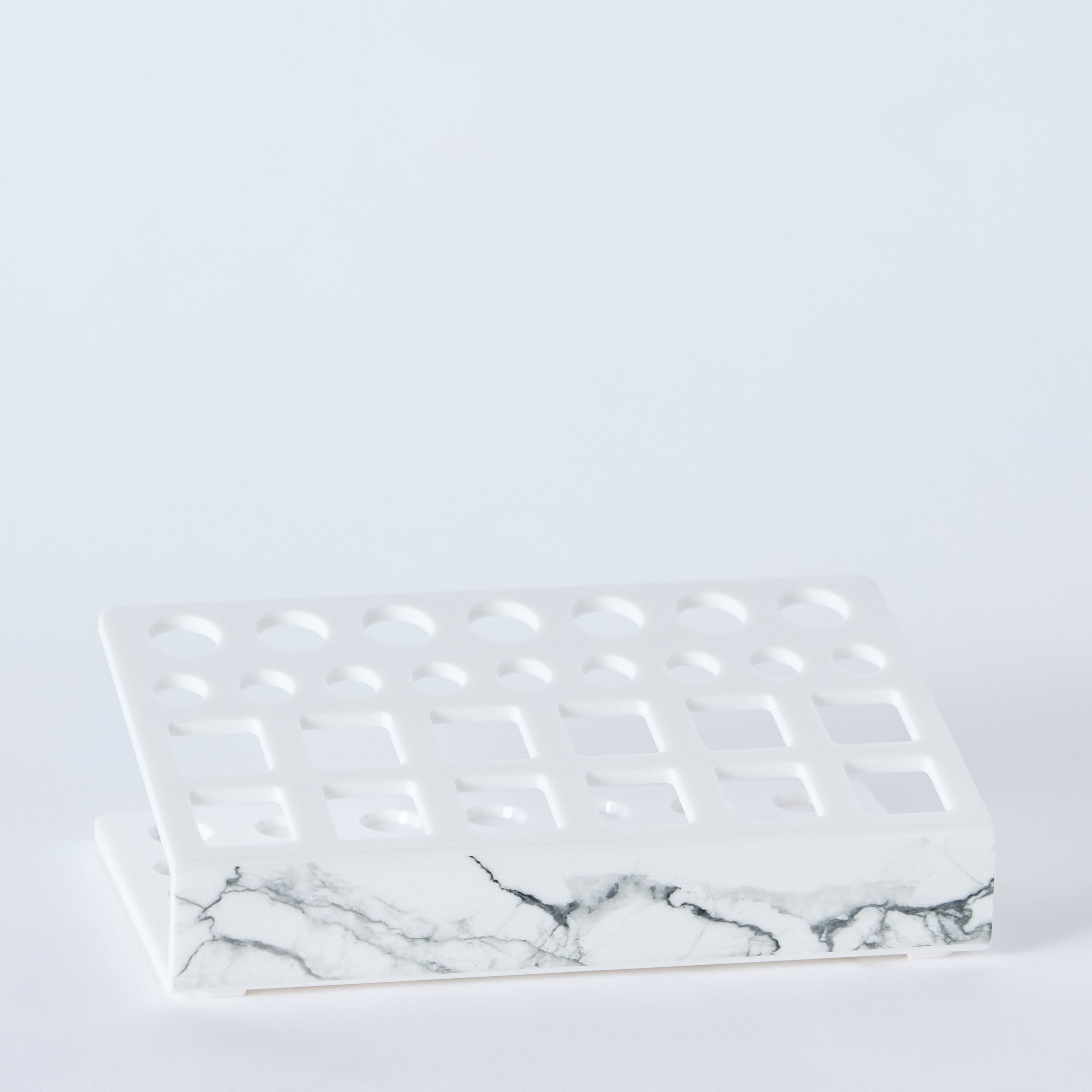 حامل أدوات مكياج رخامي - 22.6x12.4x6.5 سم-hbxbedroom-bedroomaccessories-jewelleryboxesandholders-image-6