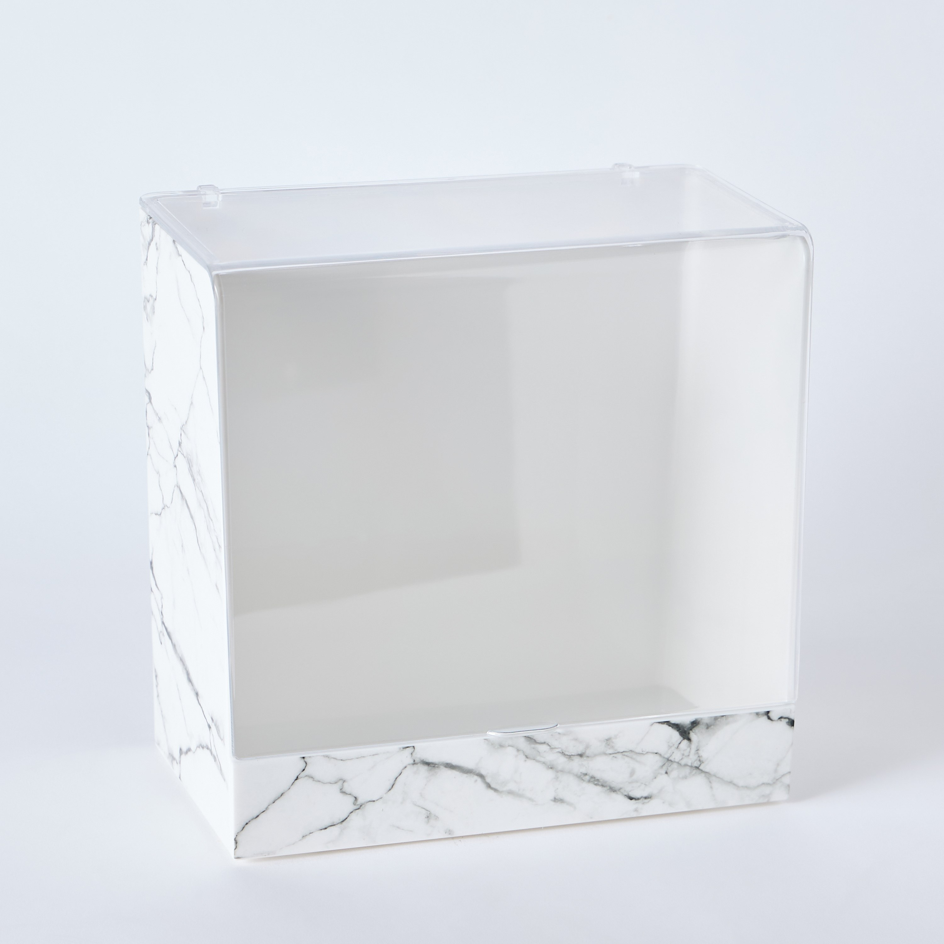 منظم تخزين مستحضرات التجميل رخام متوسط مع غطاء - 23.9x14.4x23.5 سم-hbxbedroom-bedroomaccessories-jewelleryboxesandholders-image-6