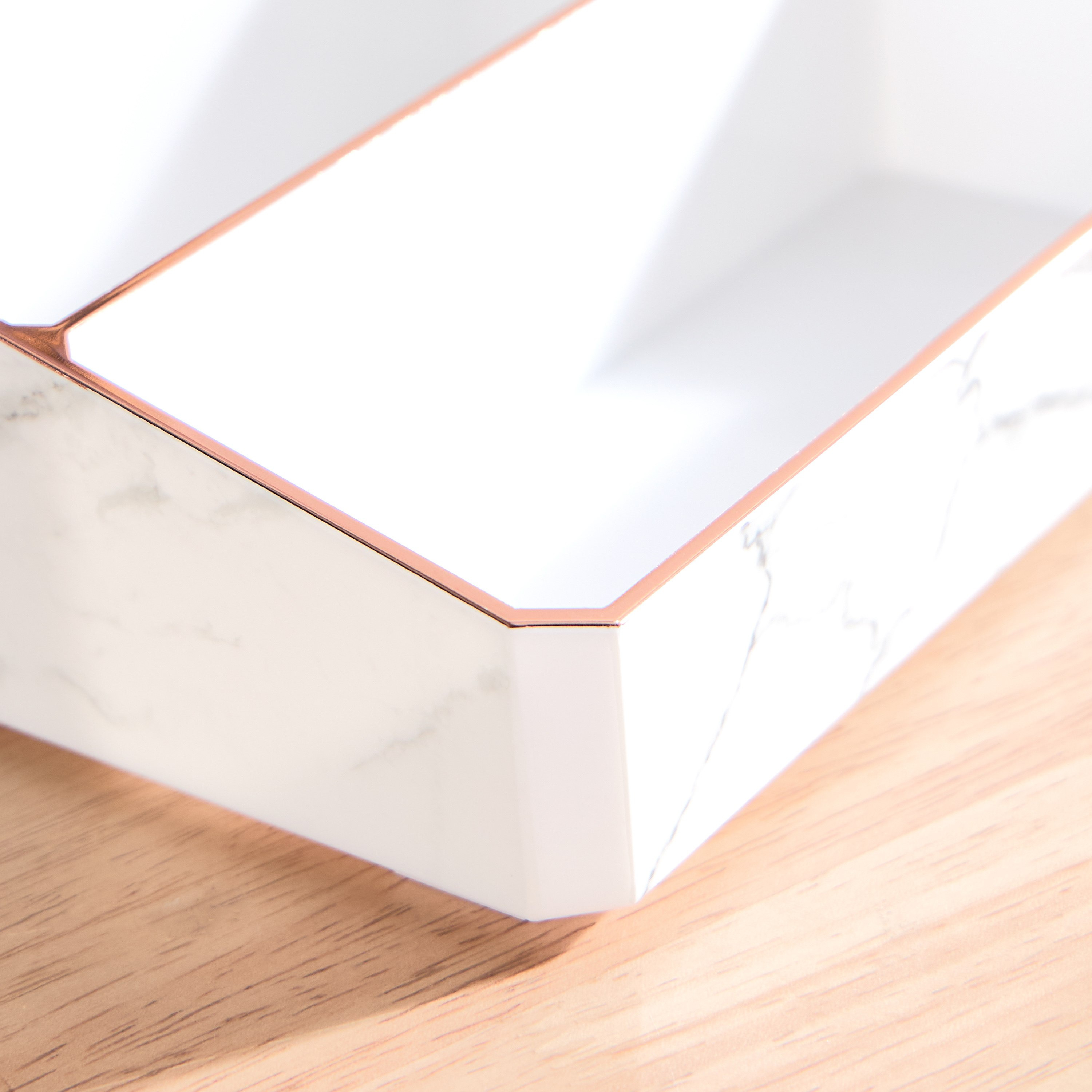 منظم مستحضرات تجميل رخامي - 31.3x19.4x8.3 سم-hbxbedroom-bedroomaccessories-jewelleryboxesandholders-image-4