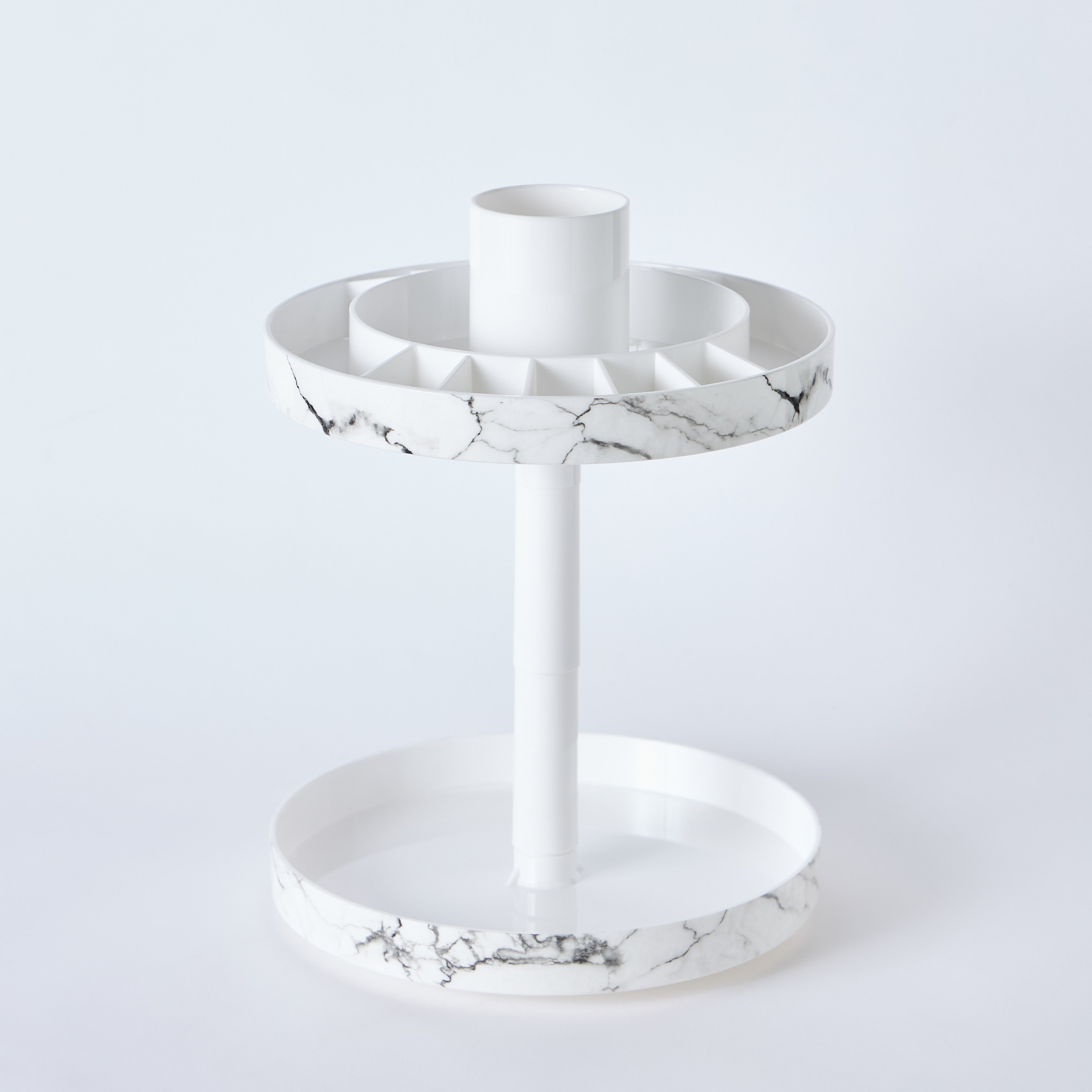 Marble 2-Tier Rotating Cosmetic Organiser-hbxbedroom-bedroomaccessories-jewelleryboxesandholders-image-6