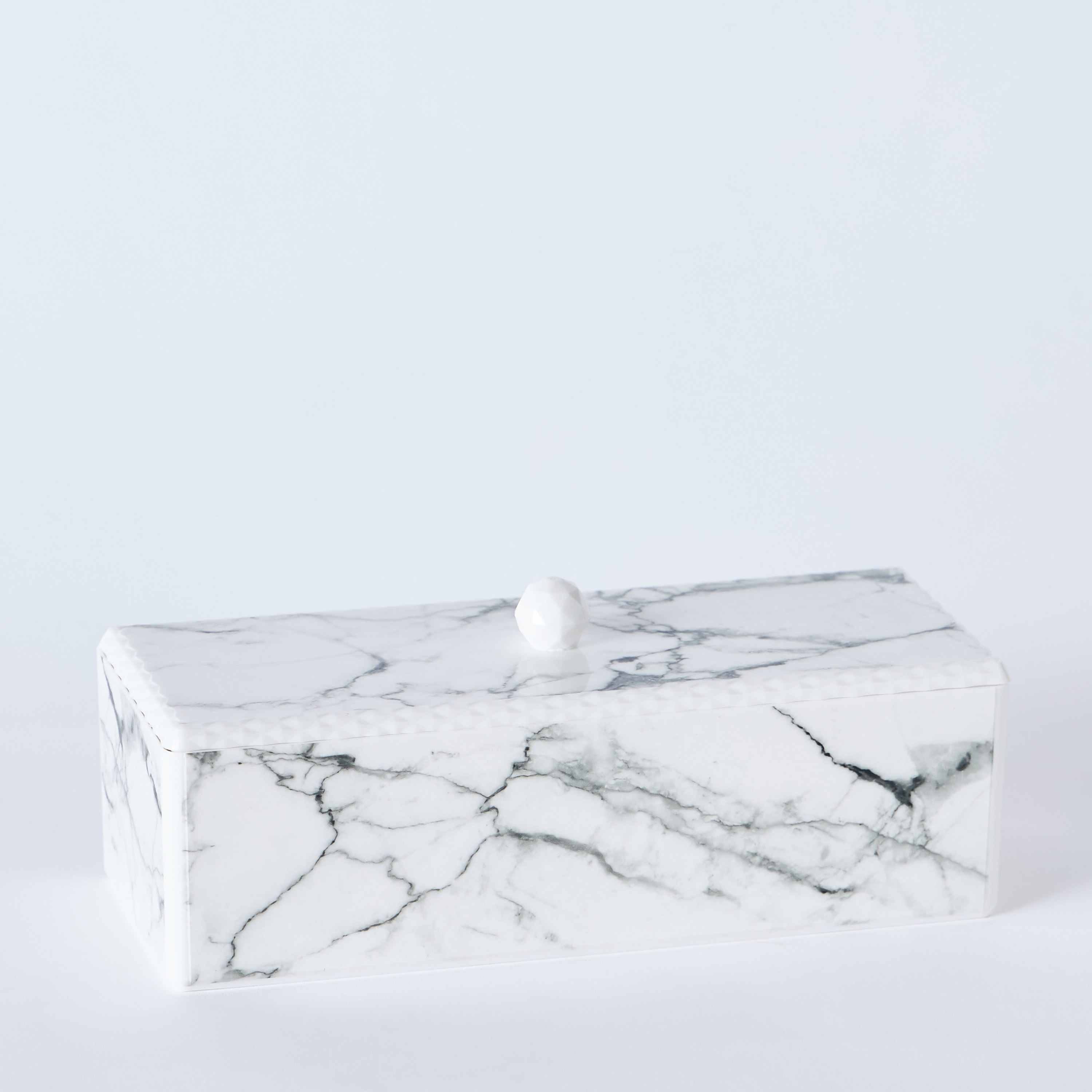 صندوق مستحضرات تجميل رخامي - 23.3x9.5x9.3 سم-hbxbedroom-bedroomaccessories-jewelleryboxesandholders-image-7