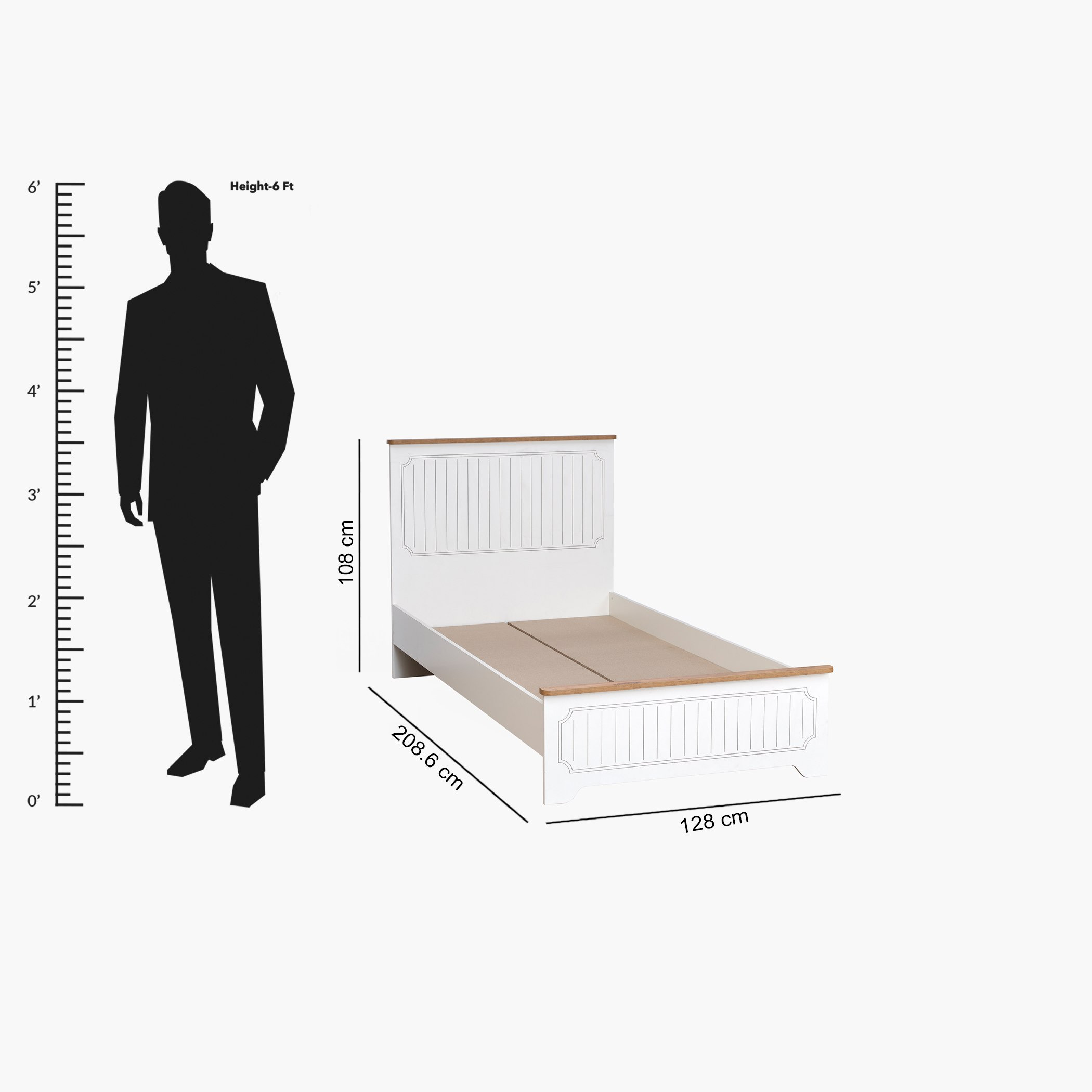 Listro Twin Smart Bed - 120x200 cm-hbxbedroom-bedsandbedsets-beds-twin-image-12