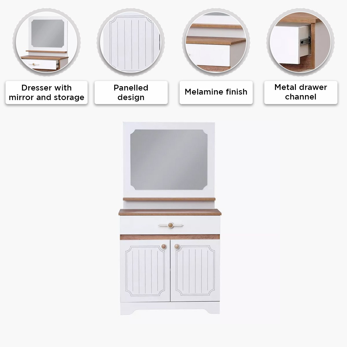 Listro 1-Drawer and 2-Door Dresser with Mirror-hbxfurniture-kidsroom-kidsdressersandmirrors-image-6