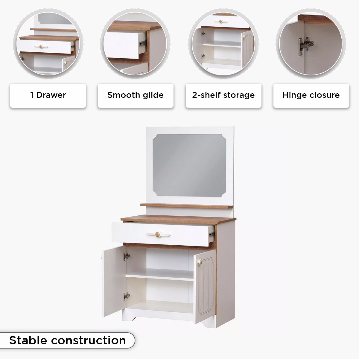 Listro 1-Drawer and 2-Door Dresser with Mirror-hbxfurniture-kidsroom-kidsdressersandmirrors-image-7