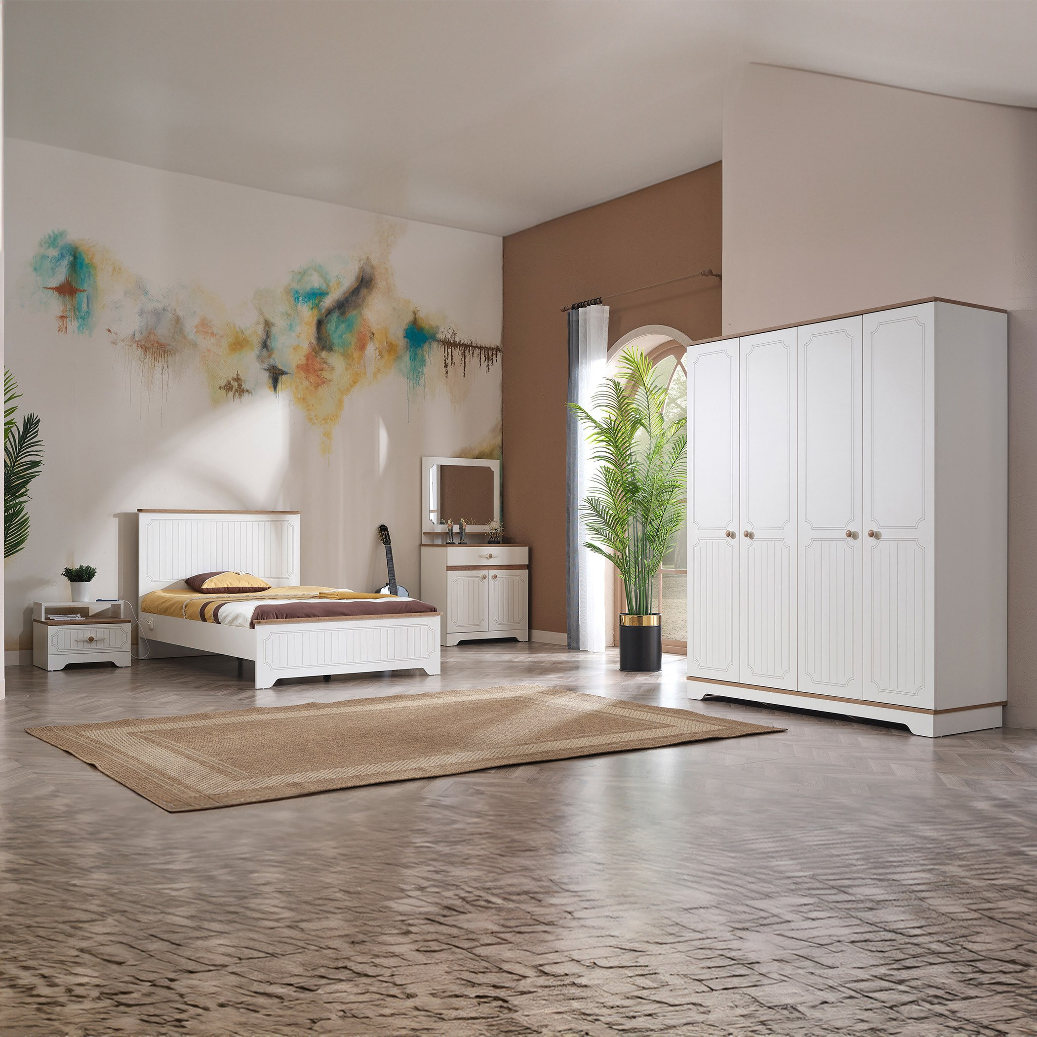 Listro 1-Drawer and 2-Door Dresser with Mirror-hbxfurniture-kidsroom-kidsdressersandmirrors-image-11