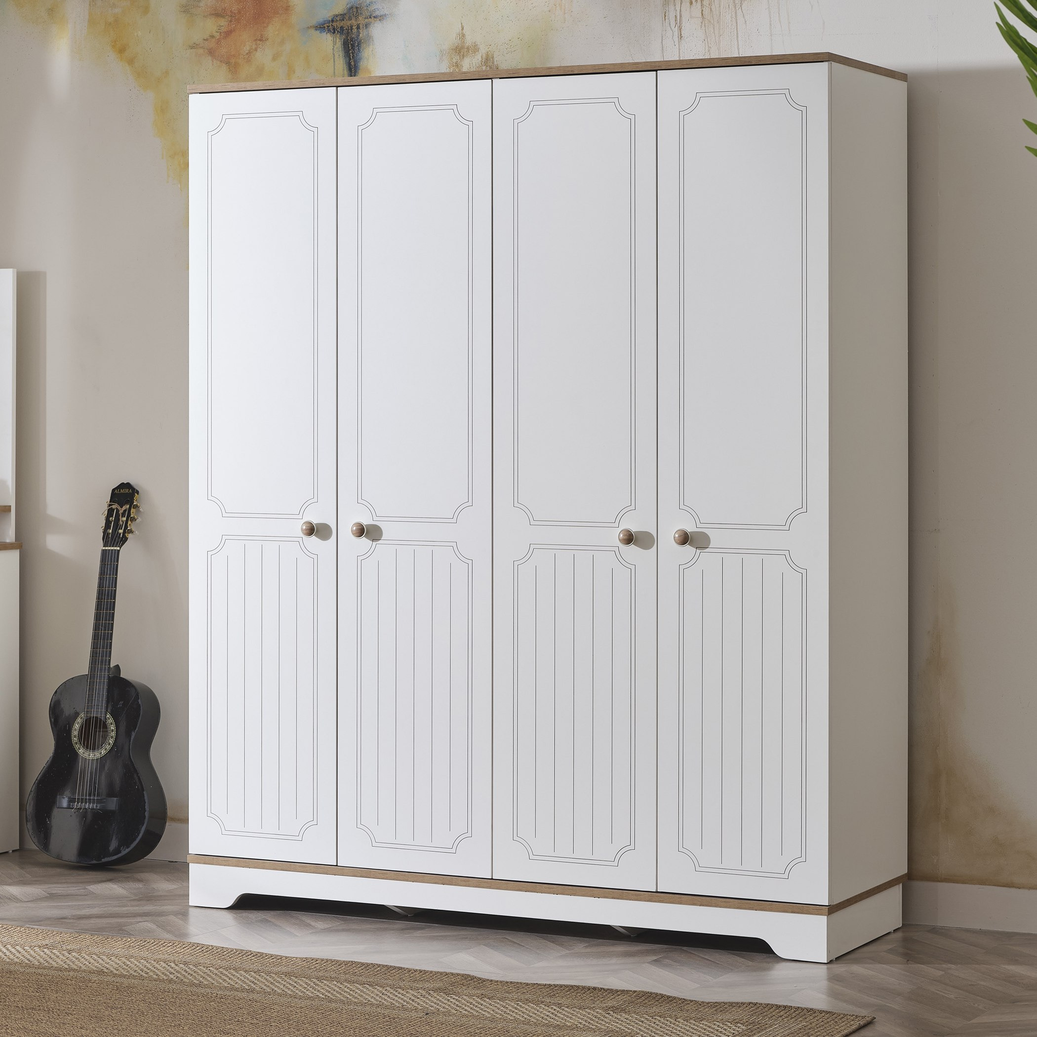 خزانة ملابس 4 أبواب من ليسترو-hbxfurniture-wardrobes-image-2
