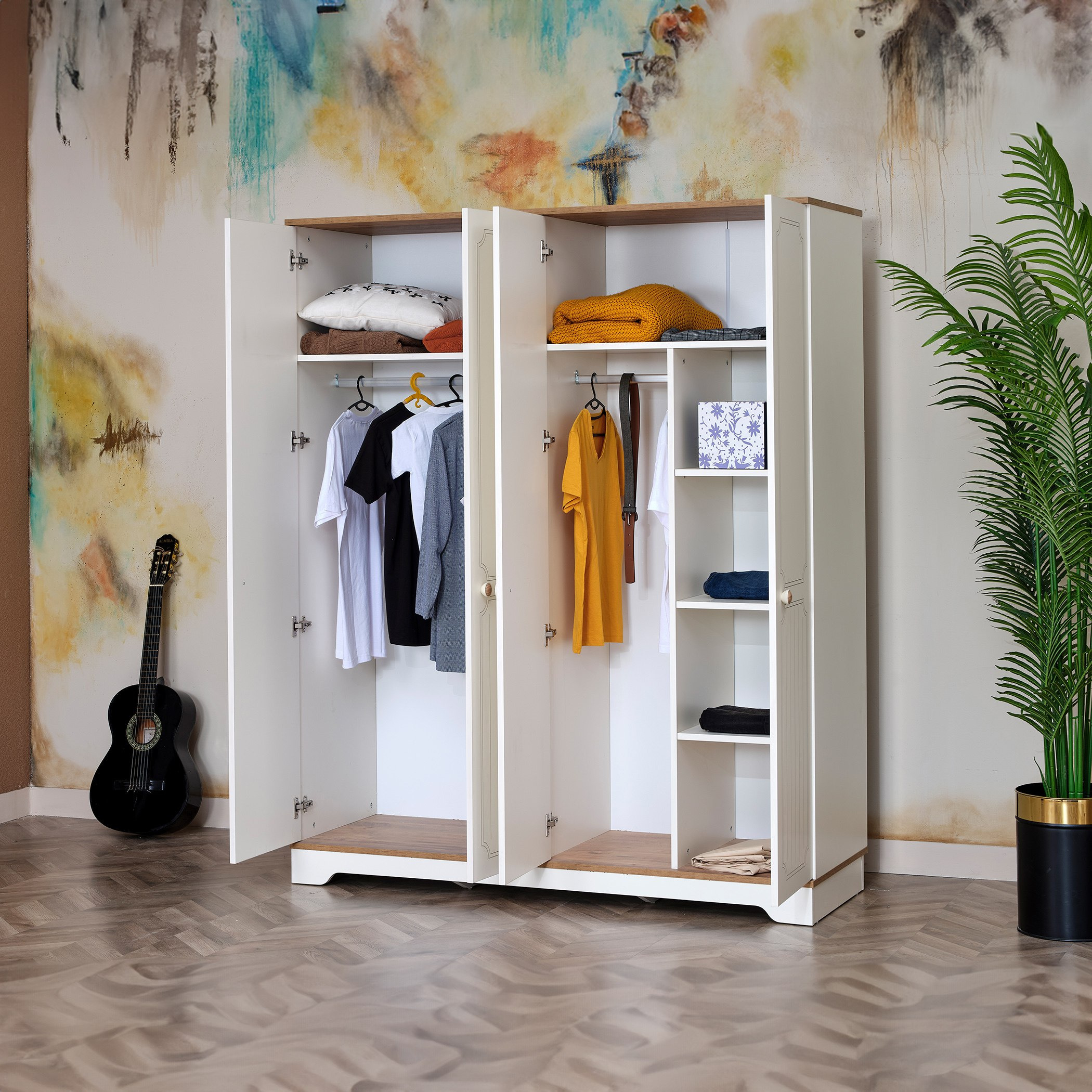 خزانة ملابس 4 أبواب من ليسترو-hbxfurniture-wardrobes-image-3