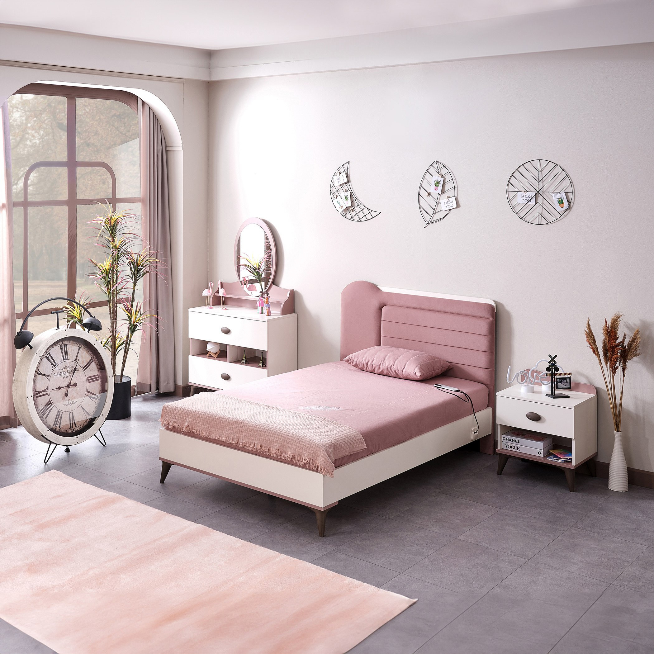 Maybelle 2-Drawer Dresser with Mirror and Open Shelves-hbxfurniture-kidsroom-kidsdressersandmirrors-image-10