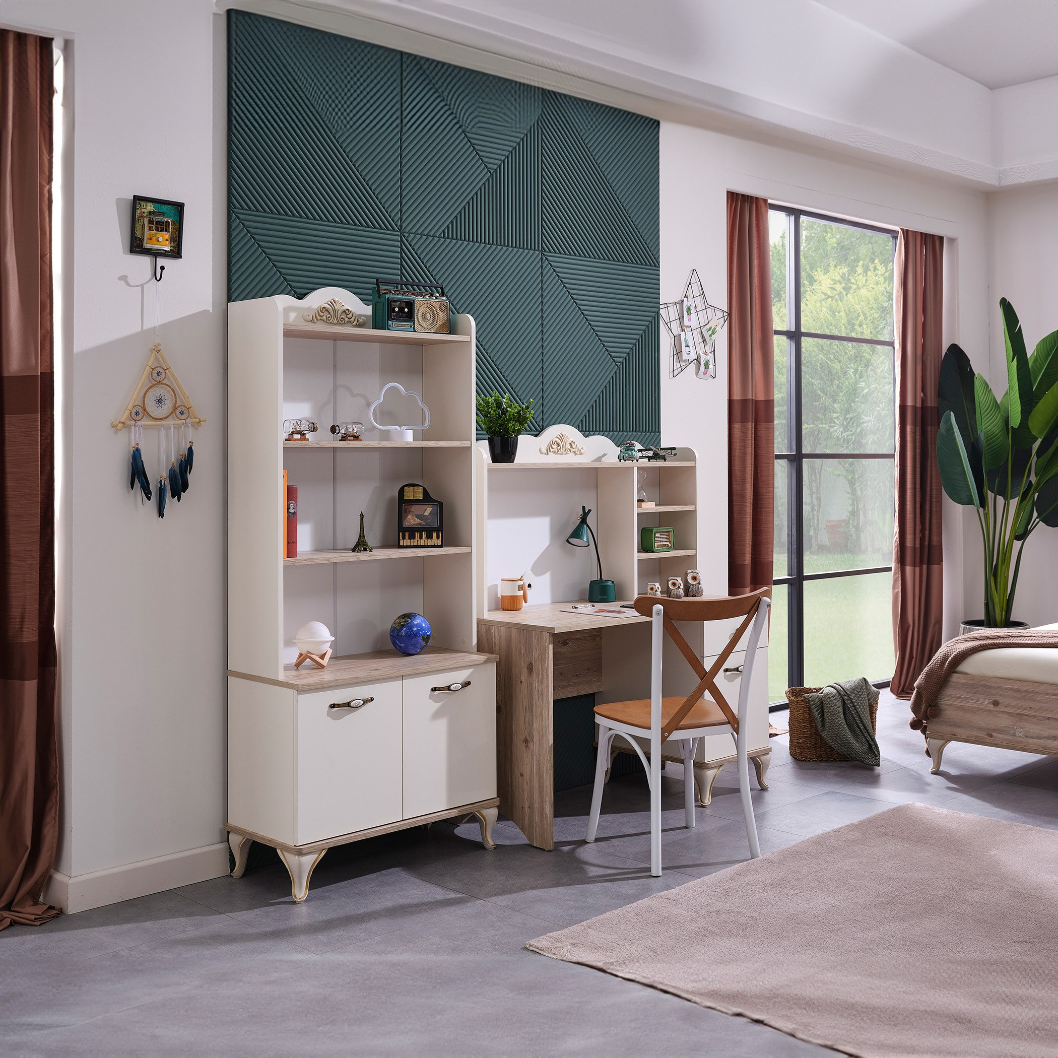 خزانة كتب ببابين من ميدوو-hbxfurniture-office-bookcases-image-3