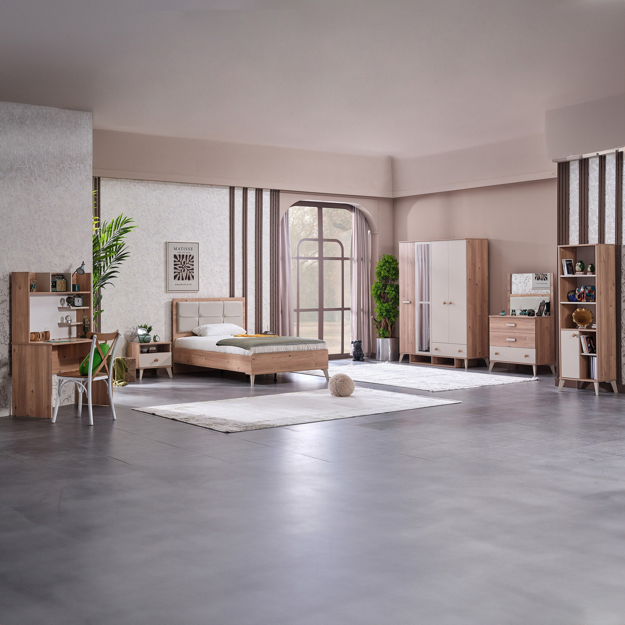 سرير توين ذكي بلوح رأسي منجّد - نابولي من موڤو - 120×200 سم-hbxbedroom-bedsandbedsets-beds-twin-image-12